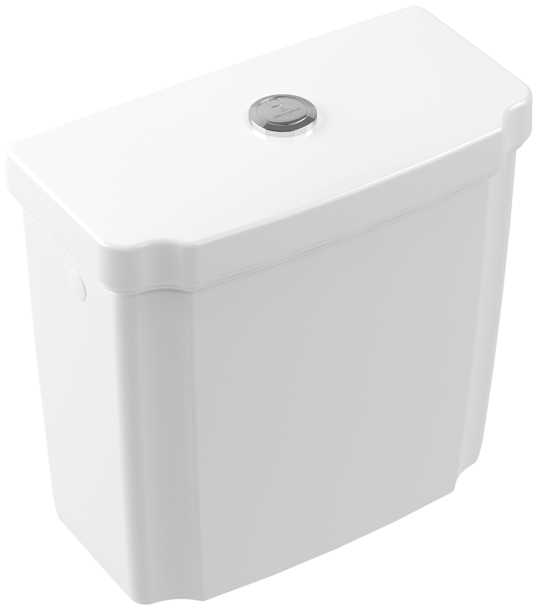 Villeroy & Boch Hommage Cistern, water inlet from the sides or rear, White Alpin CeramicPlus