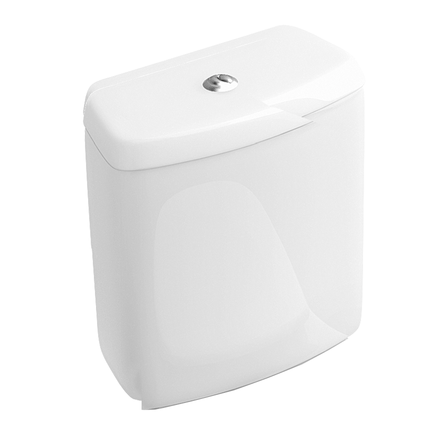 Villeroy & Boch O.novo Cistern, water inlet from the sides or rear, White Alpin