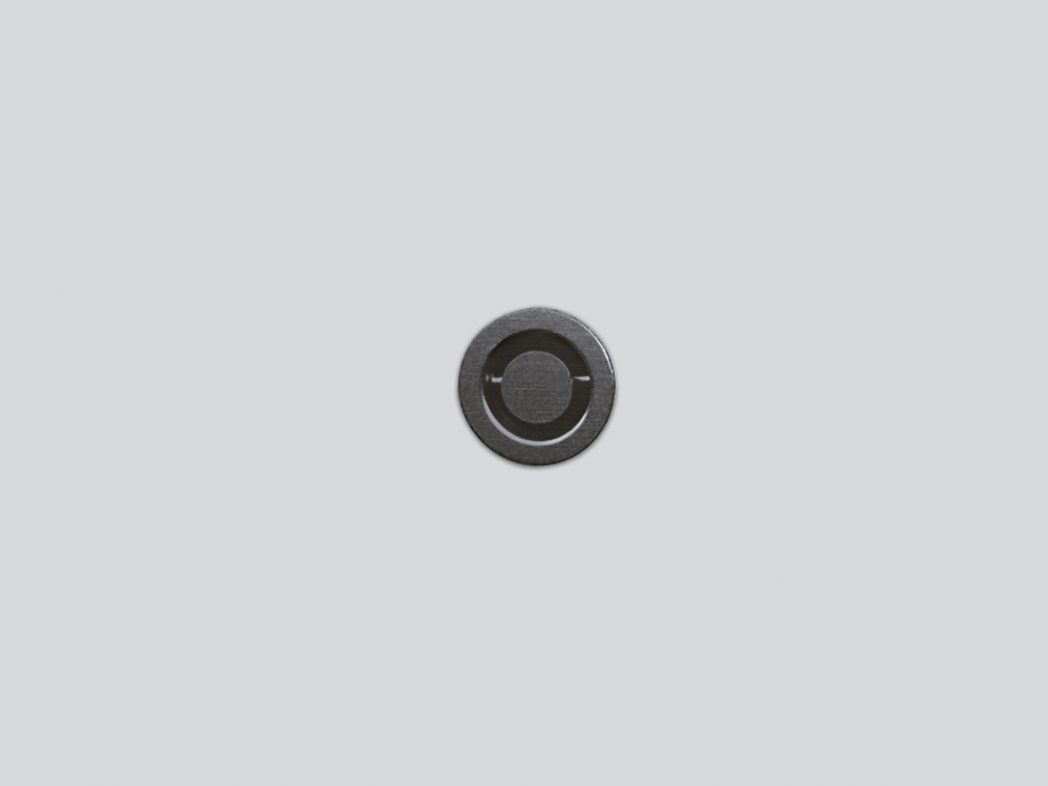 Villeroy & Boch Accessoires Couvercle de trop-plein, en Acier inoxydable, anthracite