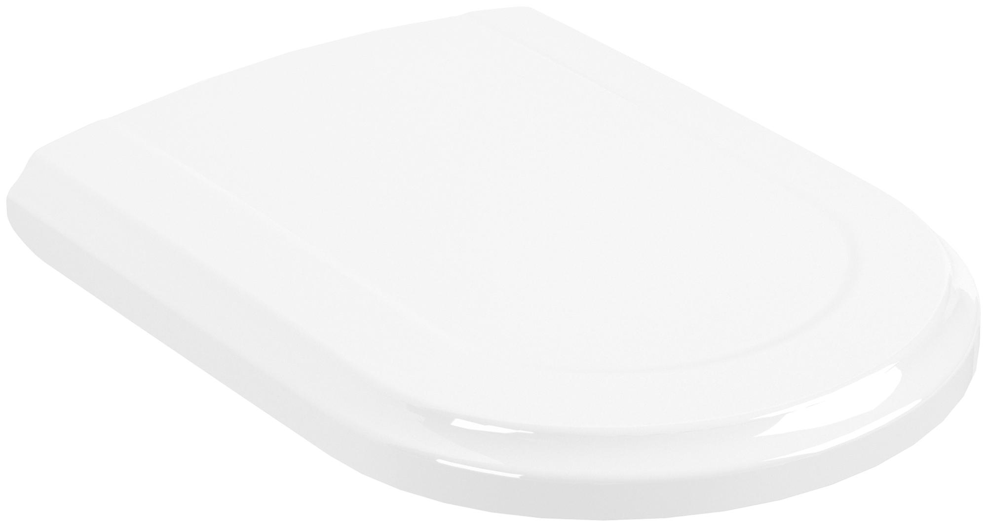 Villeroy & Boch Hommage Toilet seat and cover, with automatic lowering mechanism (SoftClosing), with removable seat (QuickRelease), White Alpin