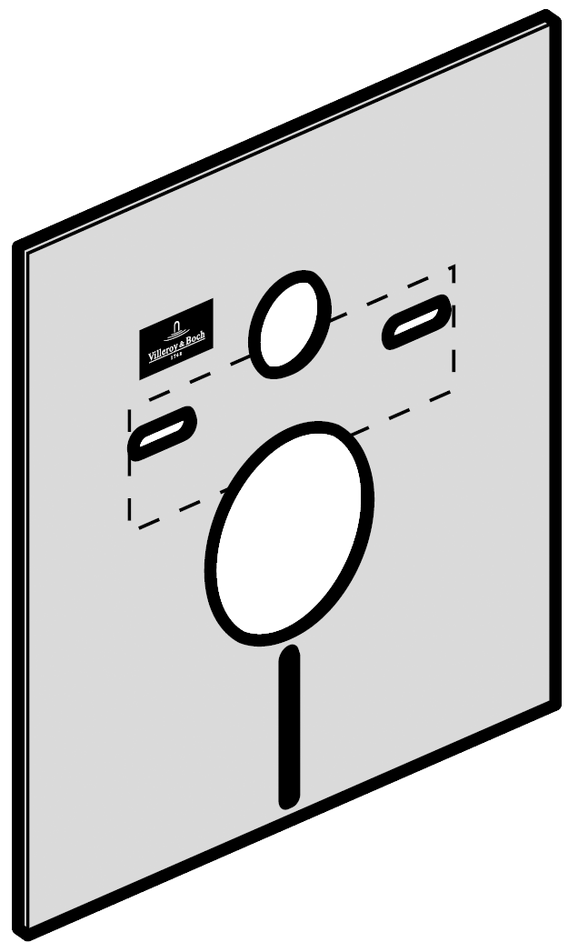 Villeroy & Boch Accessories ViProtect soundproofing set, 4x490x425mm