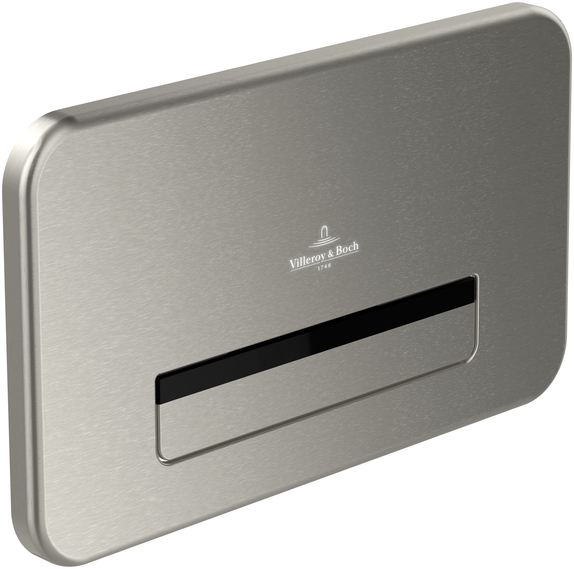 Villeroy & Boch ViConnect Installationssysteme 200M ProActive+ WC-Betätigungsplatte, No, 2-Mengen-Spülung, Edelstahl