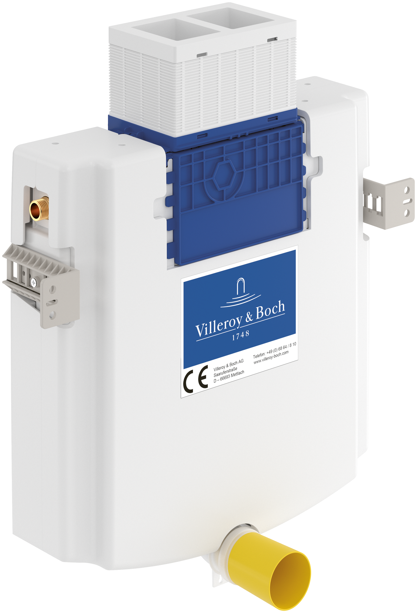 Villeroy & Boch ViConnect installation systems Concealed cistern, for Brick-wall construction, 528x695x125mm