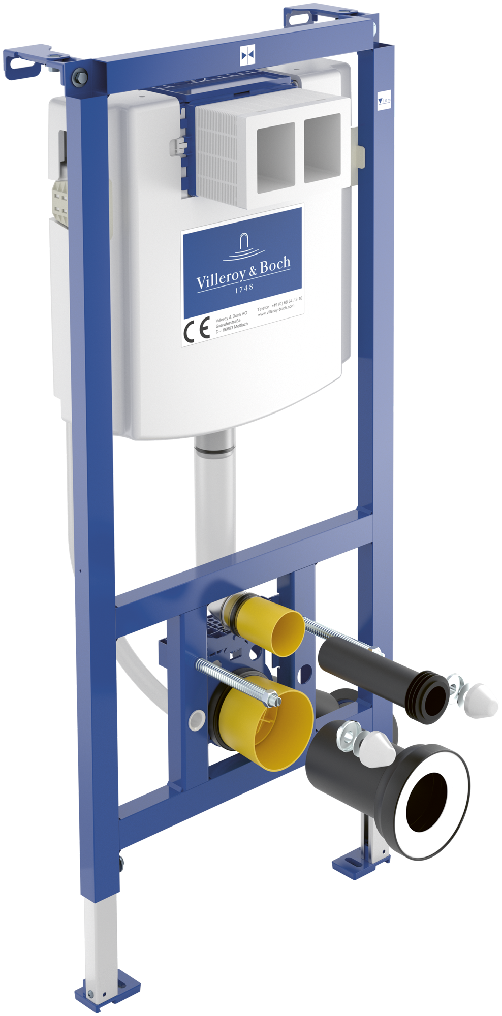 Villeroy & Boch ViConnect隐藏水箱安装系统 座厕安装组件, 用于 干砌墙结构, 525x1120x135mm