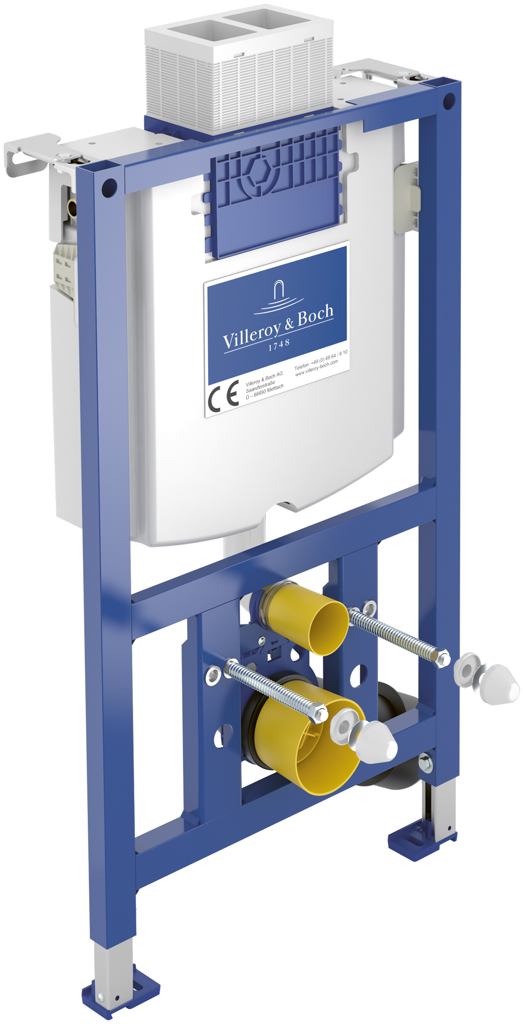 Villeroy & Boch ViConnect隐藏水箱安装系统 座厕安装组件, 用于 干砌墙结构, 525x985x155mm