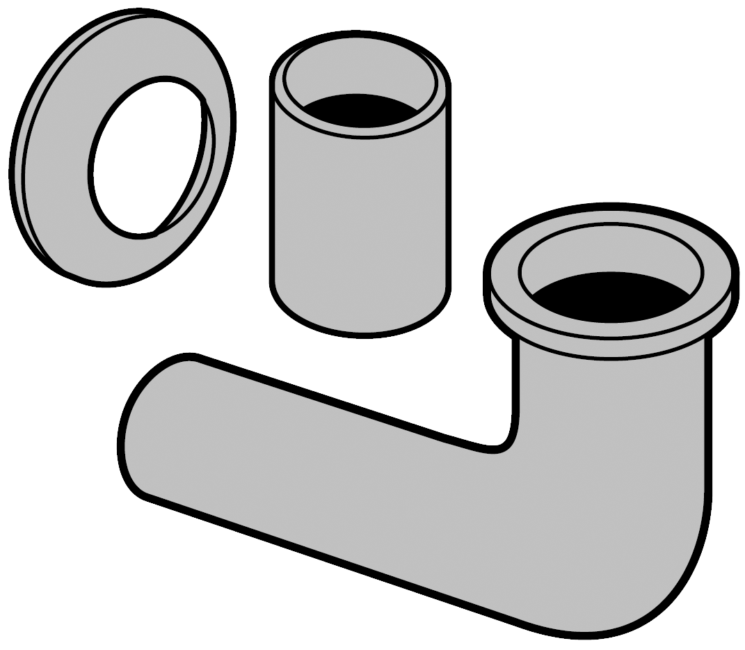 Villeroy & Boch Accessoires Manchon de raccordement, 140x260x56mm