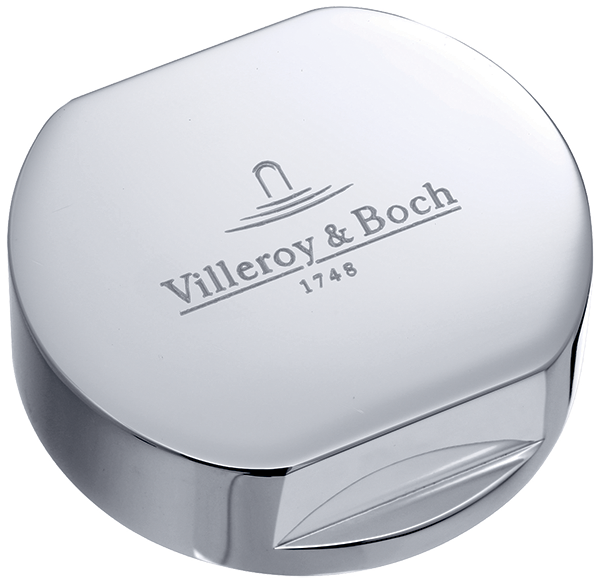 Villeroy & Boch Accessories Cover cap for double turn lever, of Stainless steel, Matt Black