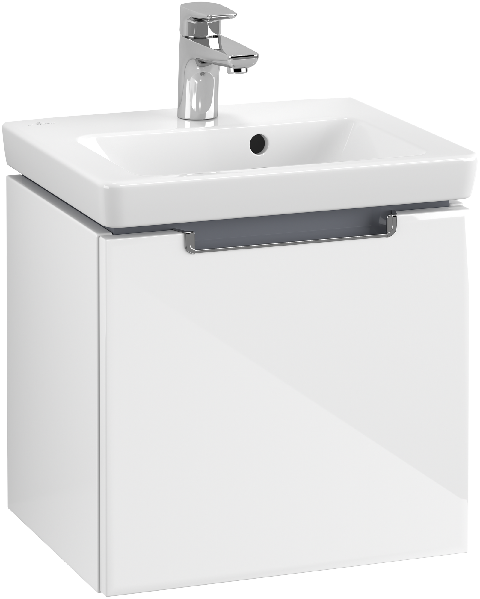 Villeroy & Boch Subway 2.0 Szafka podumywalkowa, 1 element wysuwany, 440x420x352mm, Korpus: Glossy White, Front: Glossy White