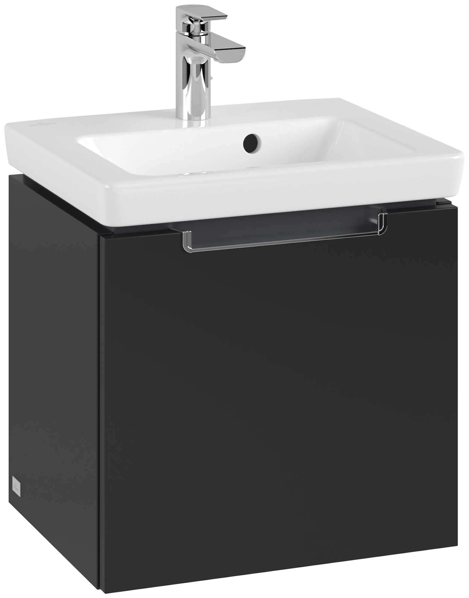 Villeroy & Boch Subway 2.0 Waschbeckenunterschrank, 1 Auszug, 440x420x352mm, Korpus: Volcano Black, Front: Volcano Black