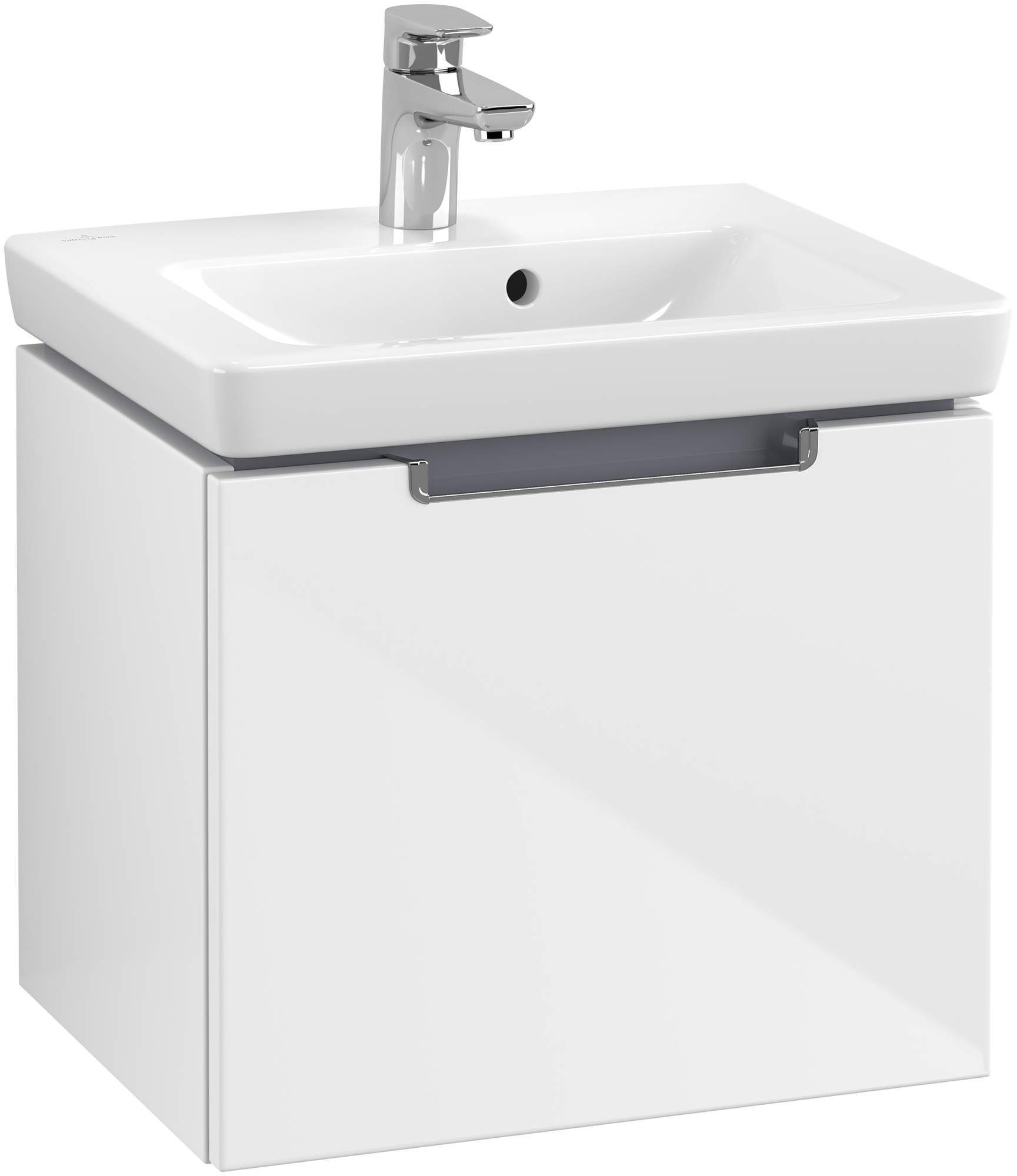 Villeroy & Boch Subway 2.0 Skab, 1 udtræk, 485x420x380mm, Korpus: Glossy White, Front: Glossy White