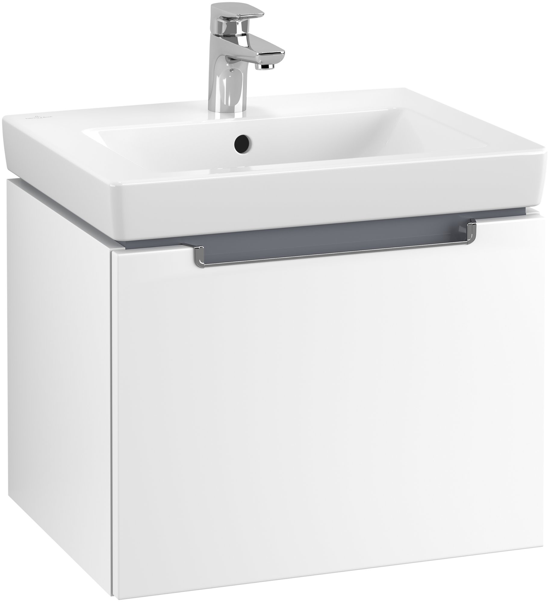 Villeroy & Boch Subway 2.0 Skab, 1 udtræk, 537x420x423mm, Korpus: White Matt, Front: White Matt