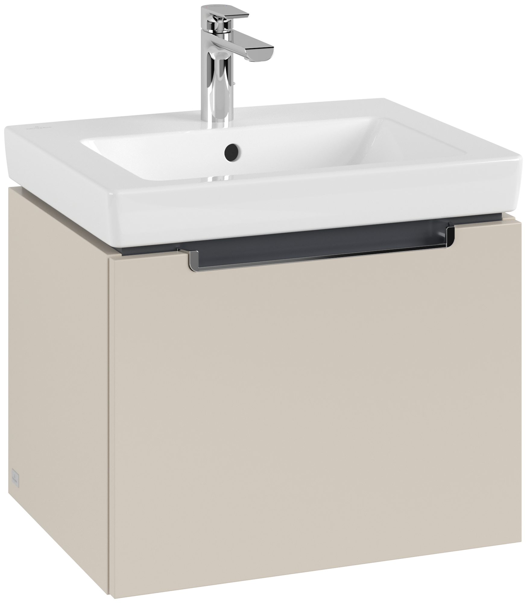 Villeroy & Boch Subway 2.0 Waschbeckenunterschrank, 1 Auszug, 537x420x423mm, Korpus: Cashmere Grey, Front: Cashmere Grey