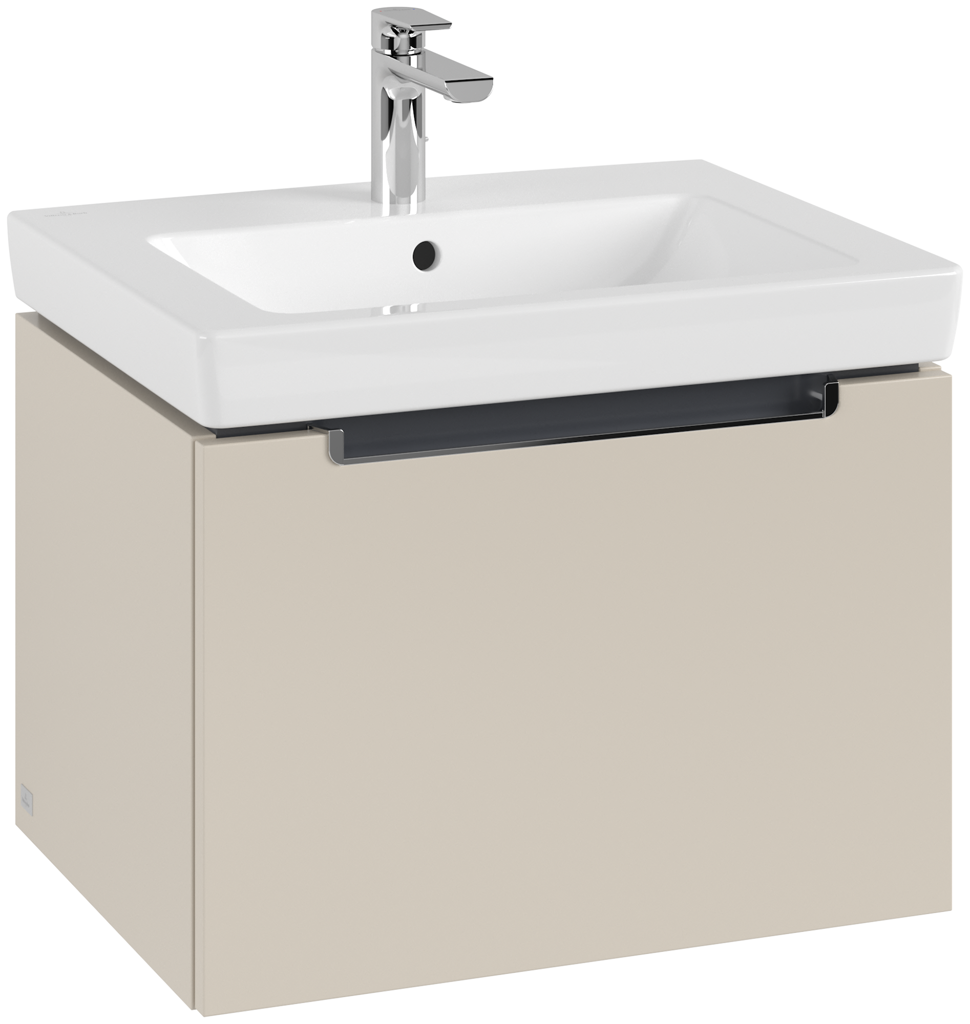 Villeroy & Boch Subway 2.0 Waschbeckenunterschrank, 1 Auszug, 587x420x454mm, Korpus: Cashmere Grey, Front: Cashmere Grey
