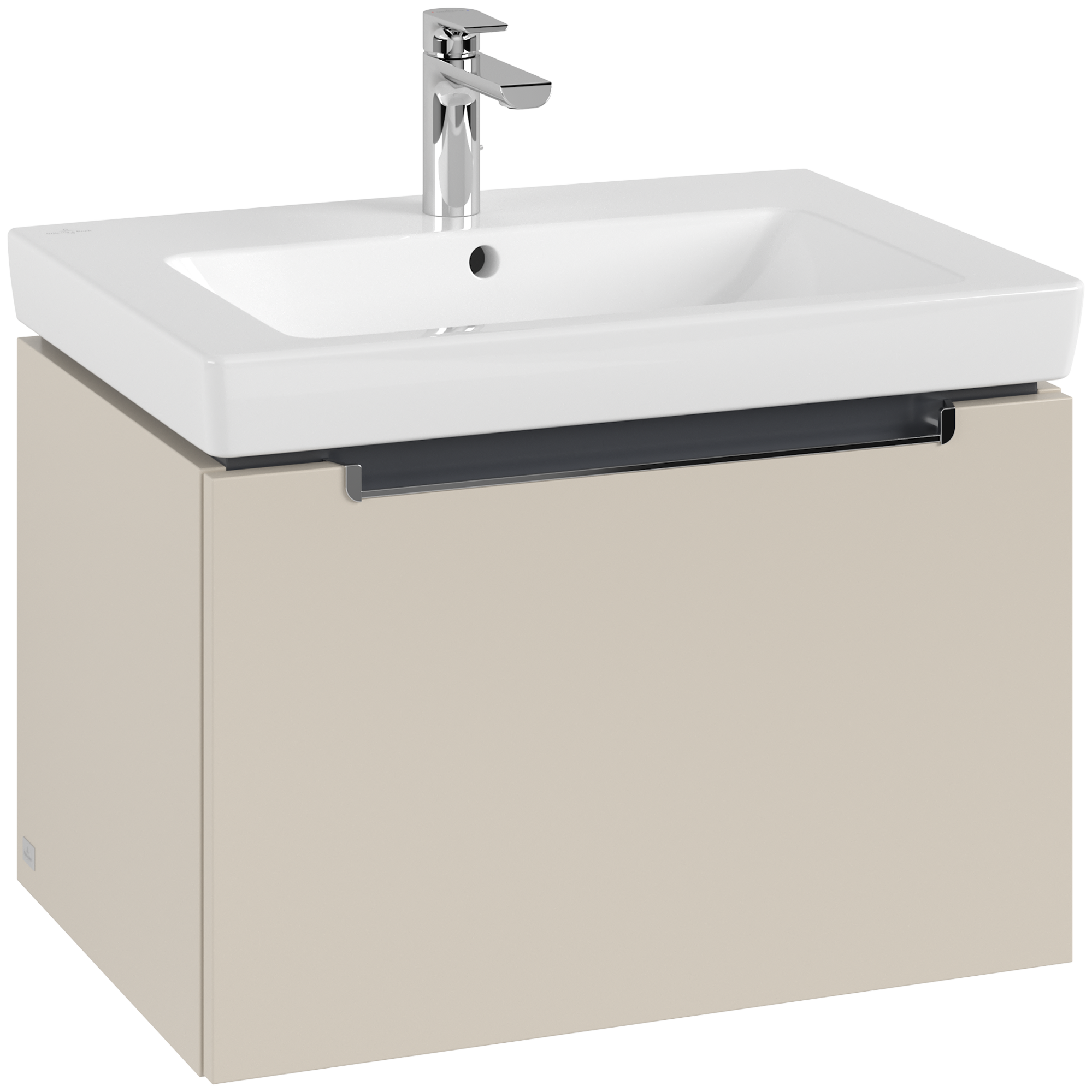 Villeroy & Boch Subway 2.0 Waschbeckenunterschrank, 2 Auszüge, 637x420x454mm, Korpus: Cashmere Grey, Front: Cashmere Grey