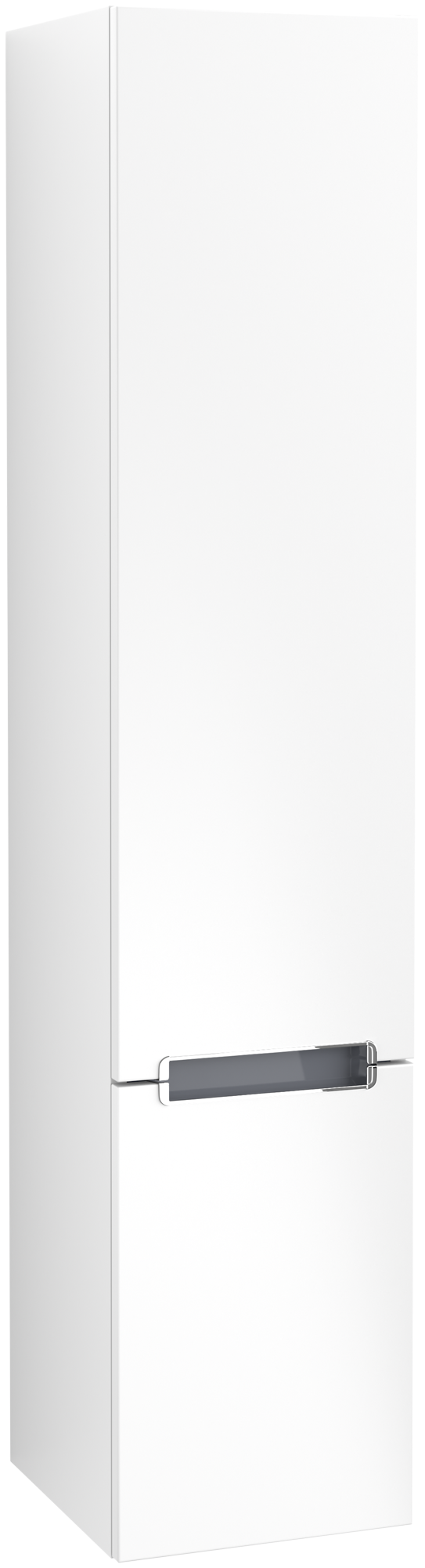 Villeroy & Boch Subway 2.0 Hochschrank, 2 Türen, 350x1650x370mm, Korpus: White Matt, Front: White Matt