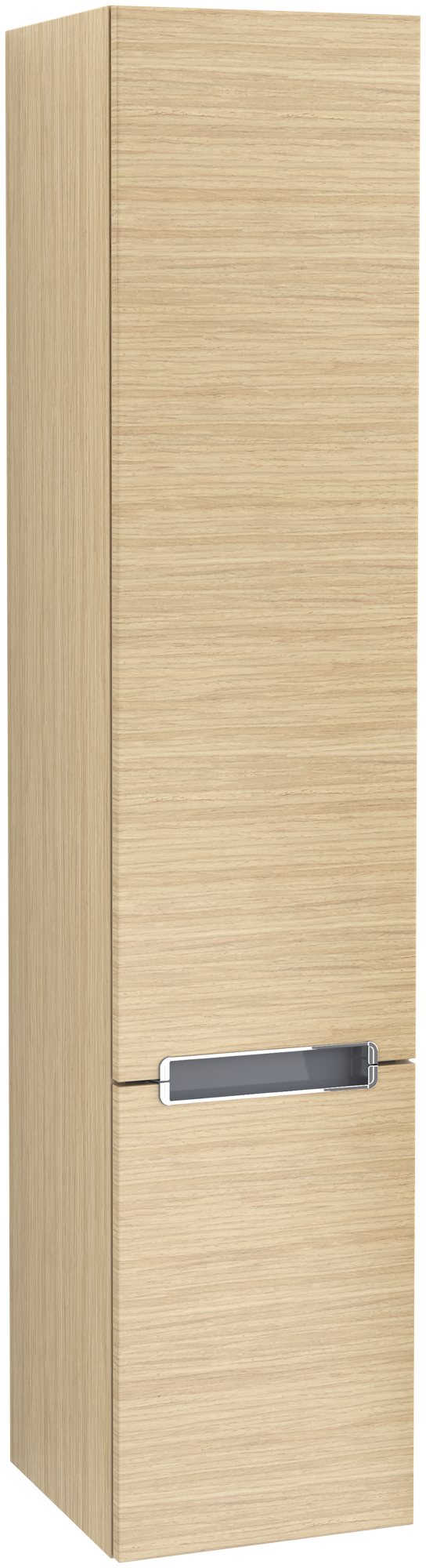 Villeroy & Boch Subway 2.0 Seitenschrank, 2 Schubladen, 350x1650x370mm, Korpus: Nordic Oak, Front: Nordic Oak