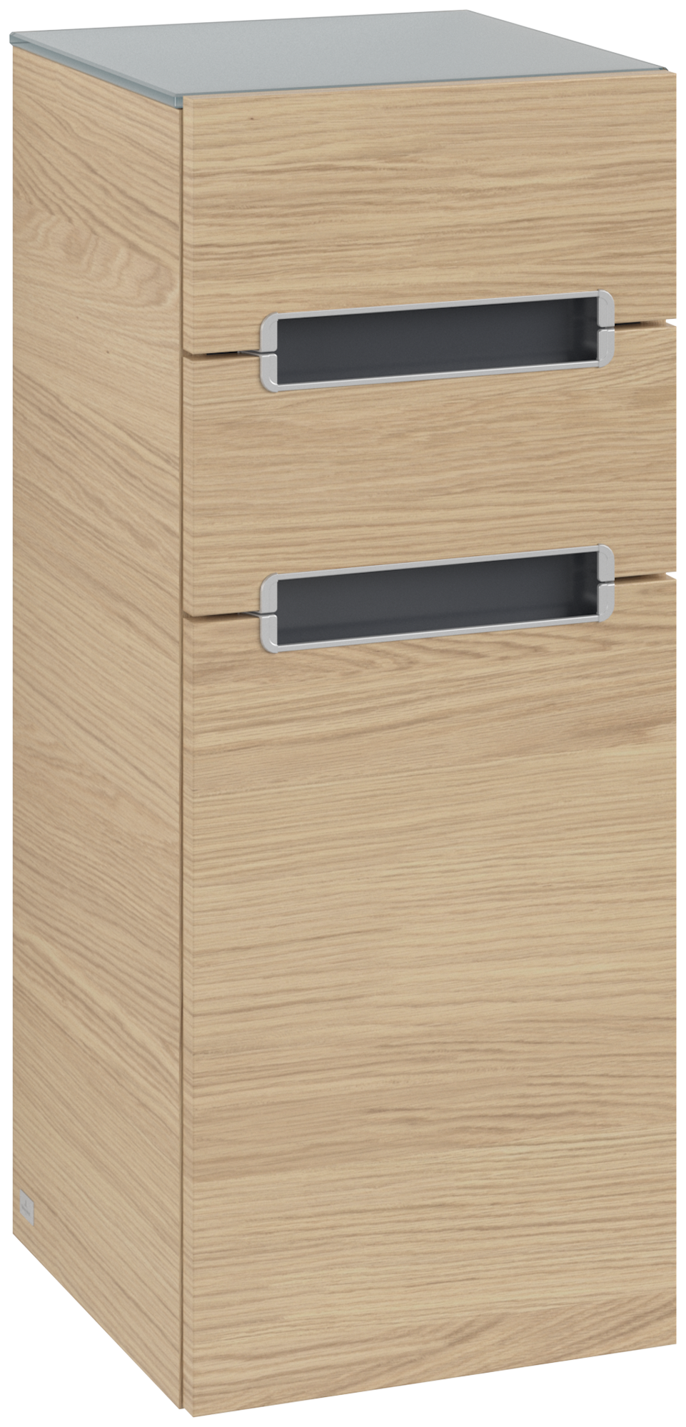 Villeroy & Boch Subway 2.0 Seitenschrank, 2 Schubladen, 350x860x370mm, Korpus: Nordic Oak, Front: Nordic Oak