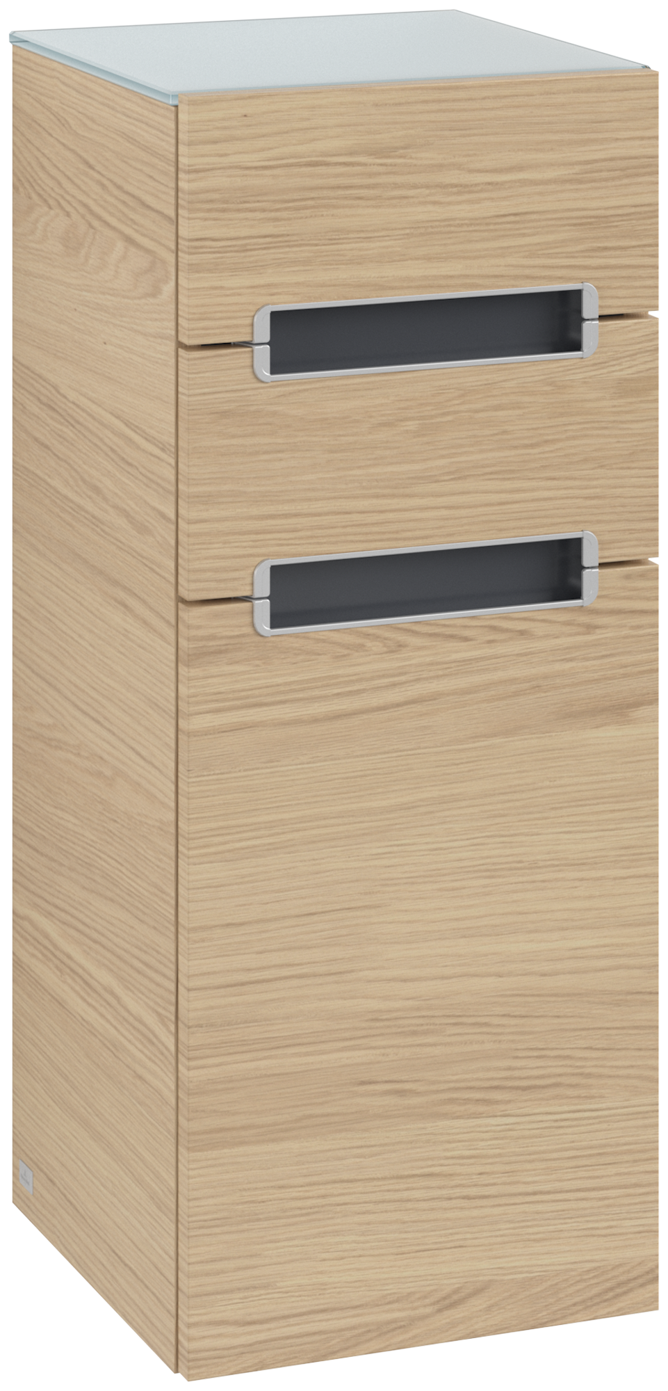 Villeroy & Boch Subway 2.0 Seitenschrank, 2 Schubladen, 356x857x370mm, Korpus: Nordic Oak, Front: Nordic Oak