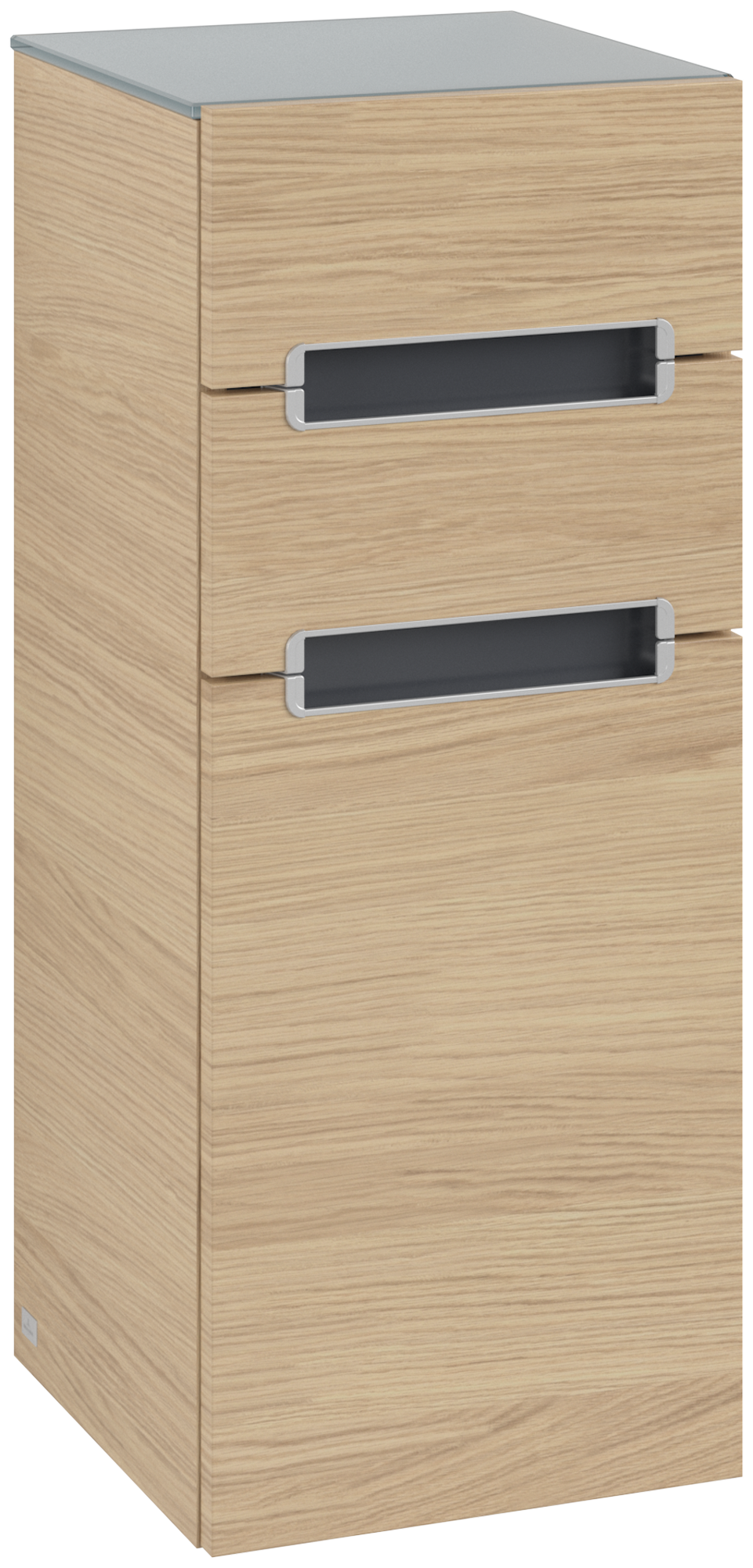 Villeroy & Boch Subway 2.0 Zijkast, 2 schuifladen, 356x857x370mm, Corpus: Nordic Oak, Front: Nordic Oak
