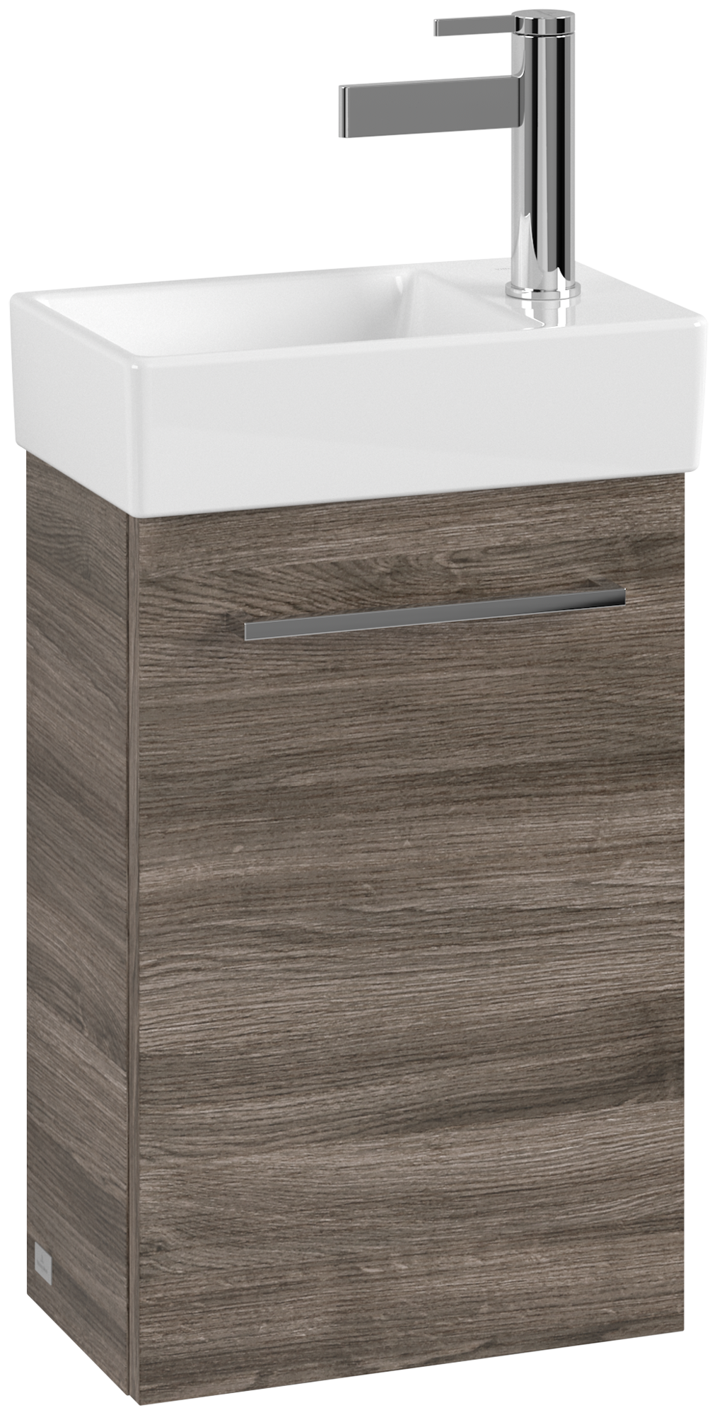 Villeroy & Boch Avento Waschbeckenunterschrank, 1 Tür, 340x514x202mm, Korpus: Stone Oak, Front: Stone Oak