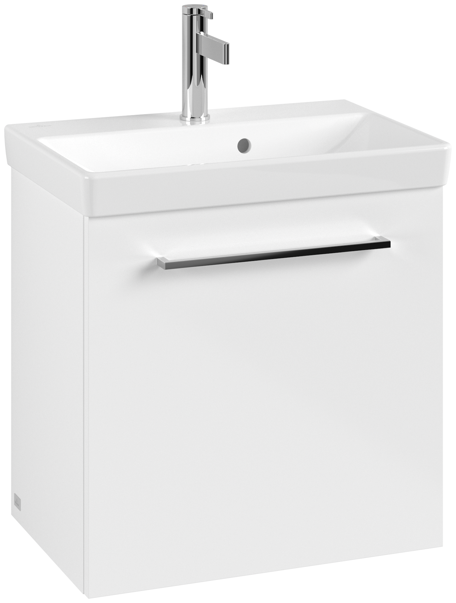 Villeroy & Boch Avento Skab, 1 dør, 530x514x352mm, Korpus: Brilliant White, Front: Brilliant White