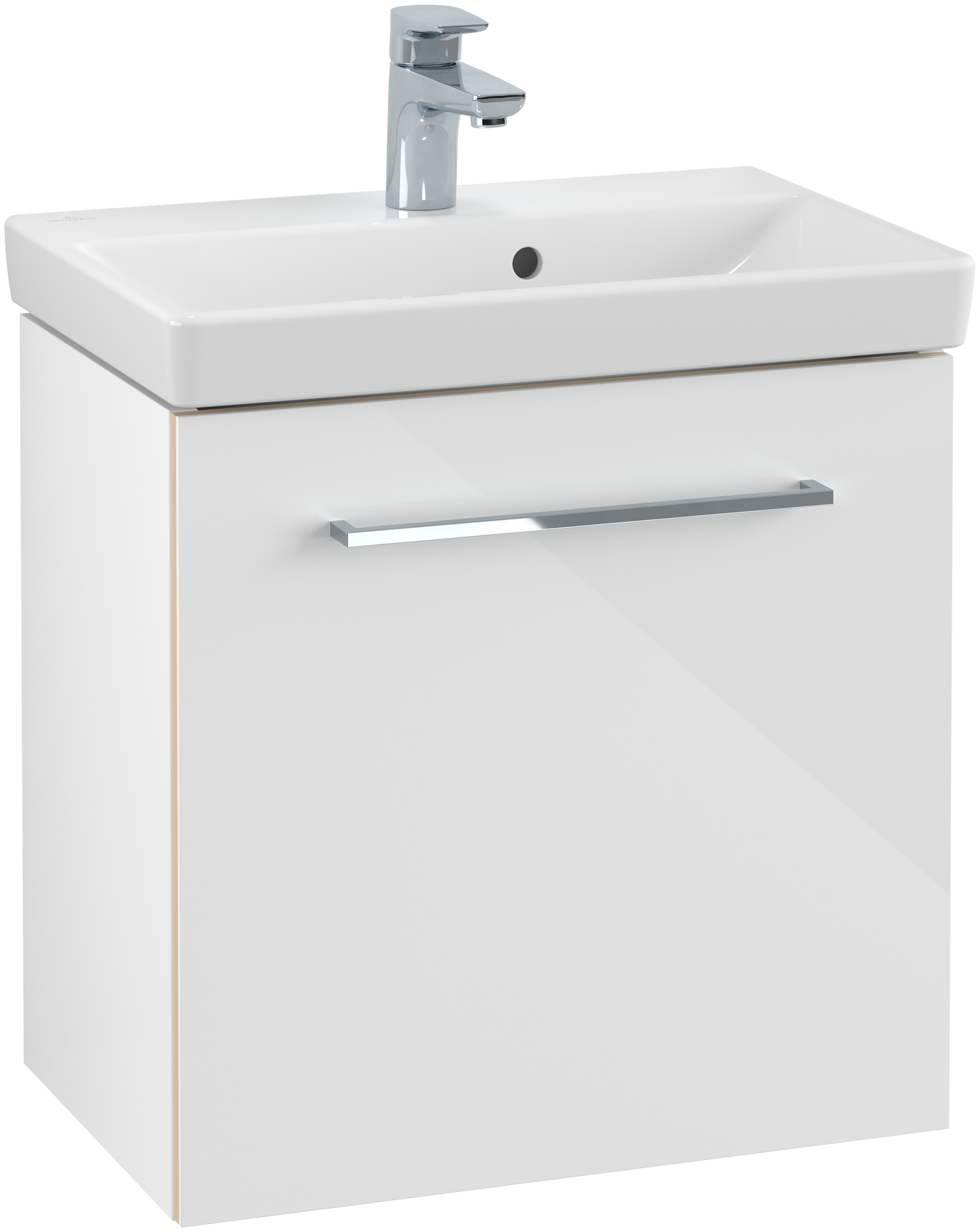 Villeroy & Boch Avento Szafka podumywalkowa, 1 drzwi, 526x514x350mm, Korpus: Crystal White, Front: Crystal White