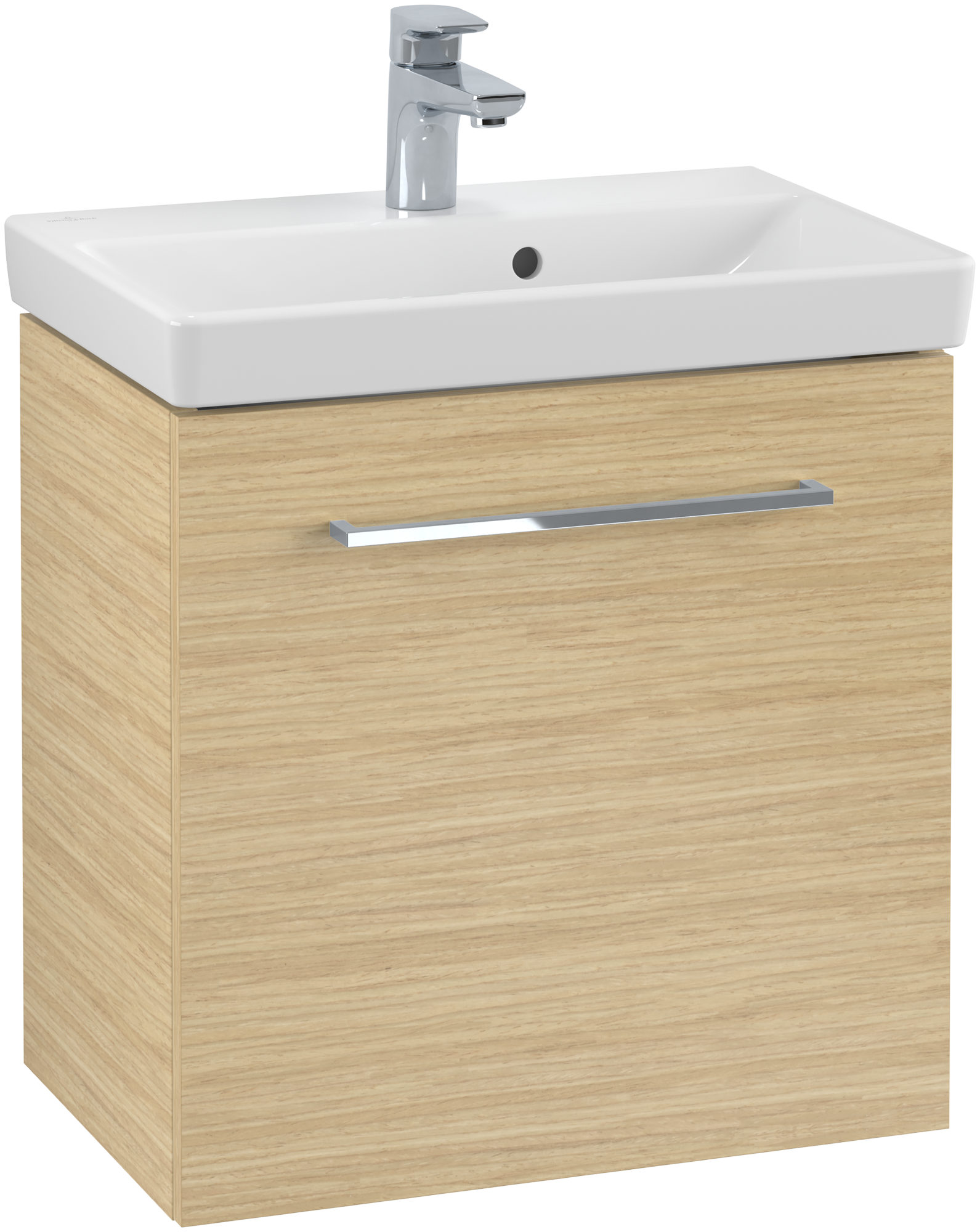 Villeroy & Boch Avento Meuble sous plan, 1 porte, 526x514x350mm, Caisson: Nordic Oak, Façade: Nordic Oak