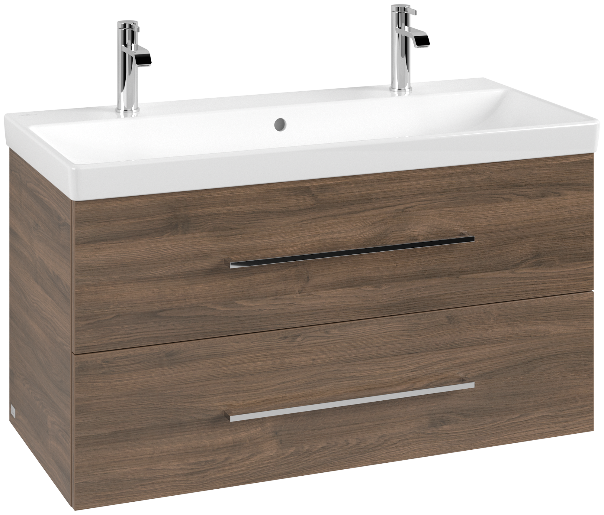 Villeroy & Boch Avento Skåp till tvättställ, 2 utdragbara fack, 980x514x452mm, Kropp: Arizona Oak, Framsida: Arizona Oak