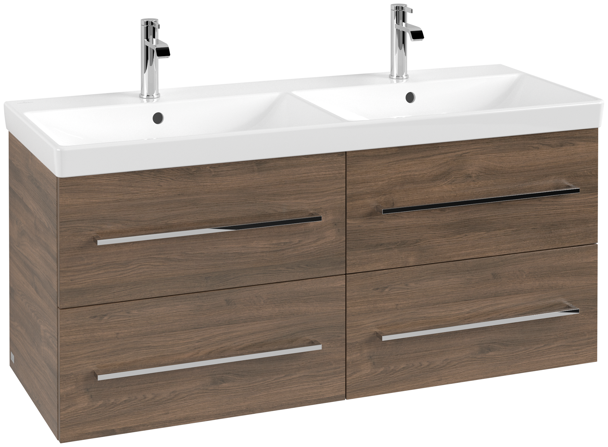 Villeroy & Boch Avento Skåp till tvättställ, 4 utdragbara fack, 1180x514x484mm, Kropp: Arizona Oak, Framsida: Arizona Oak