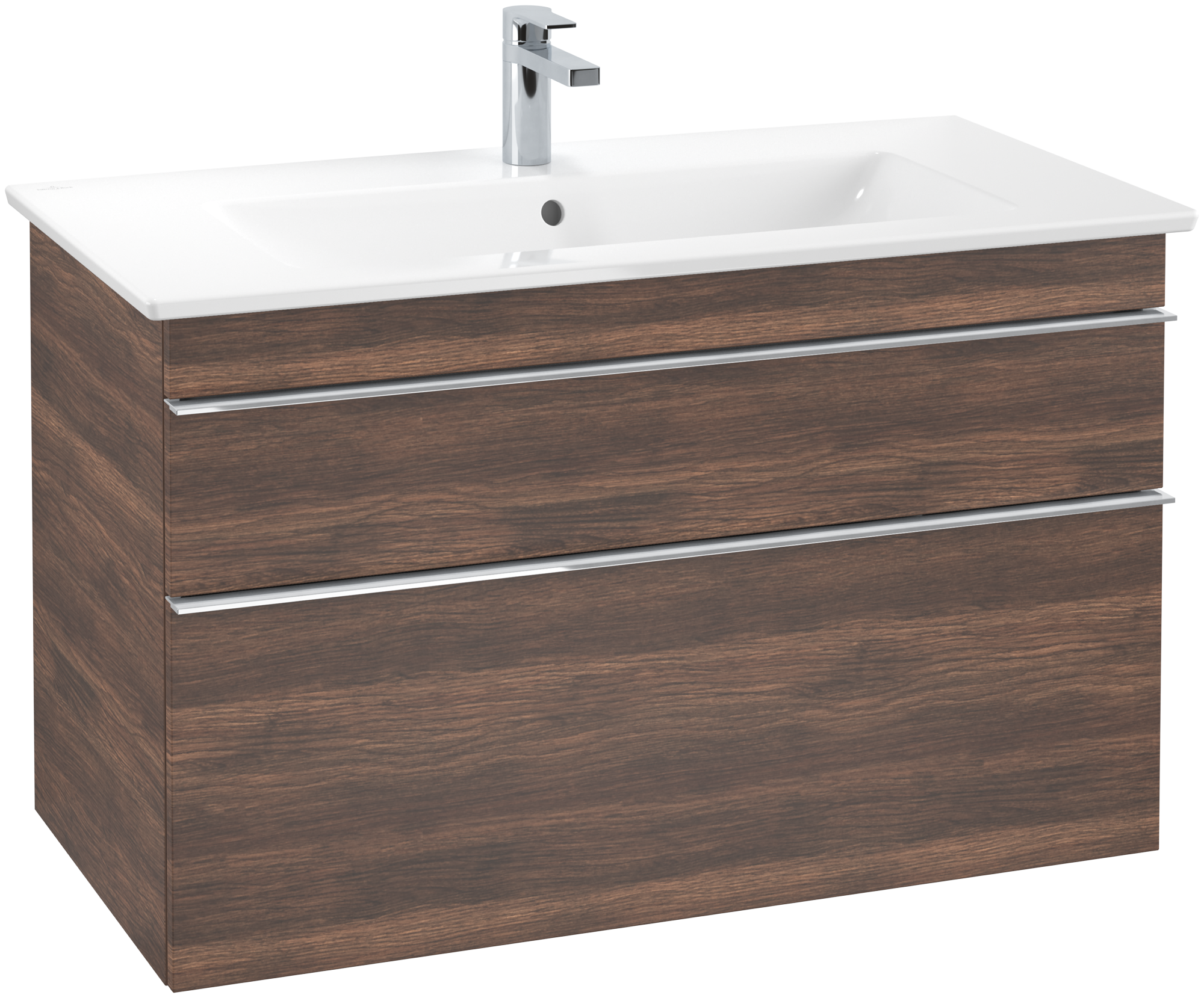 Villeroy & Boch Venticello Waschbeckenunterschrank, 2 Auszüge, 953x590x502mm, Korpus: Arizona Oak, Front: Arizona Oak