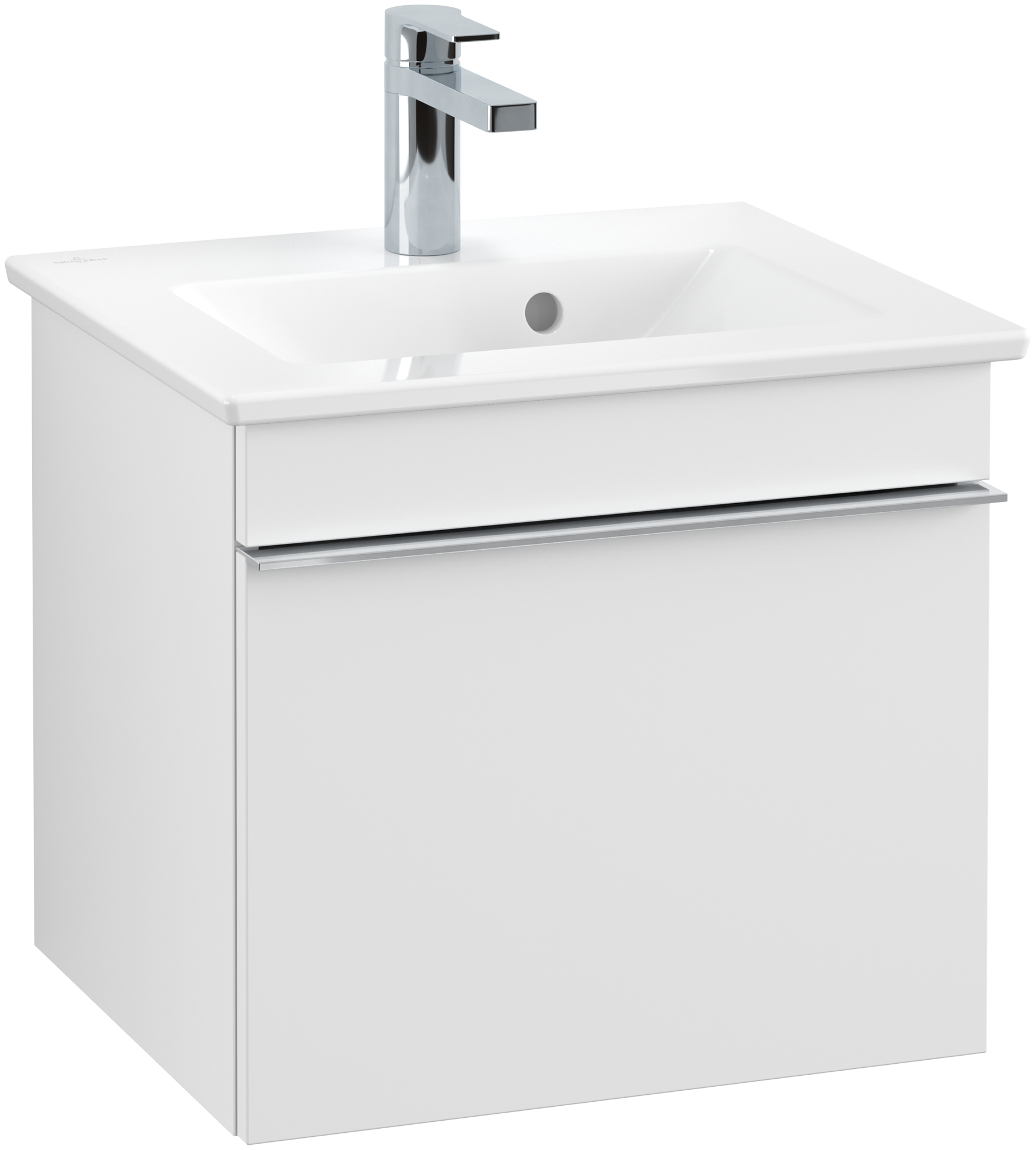 Villeroy & Boch Venticello Vanity unit, 1 pull-out compartment, 466x420x400mm, Body: White Matt, Front: White Matt