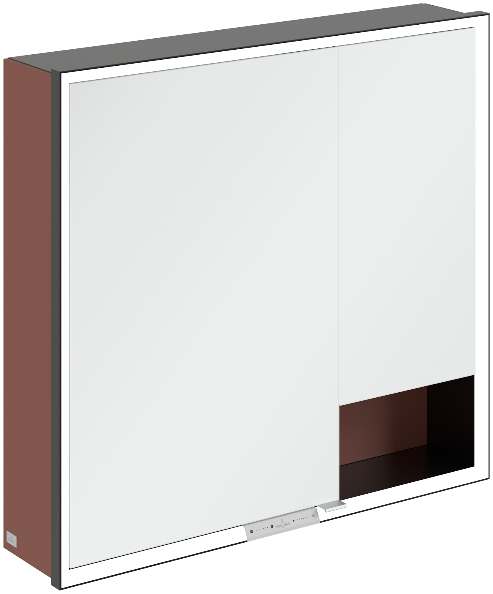 Villeroy & Boch My View+ Surface-mounted mirror cabinet, with lighting, 800x750x168mm