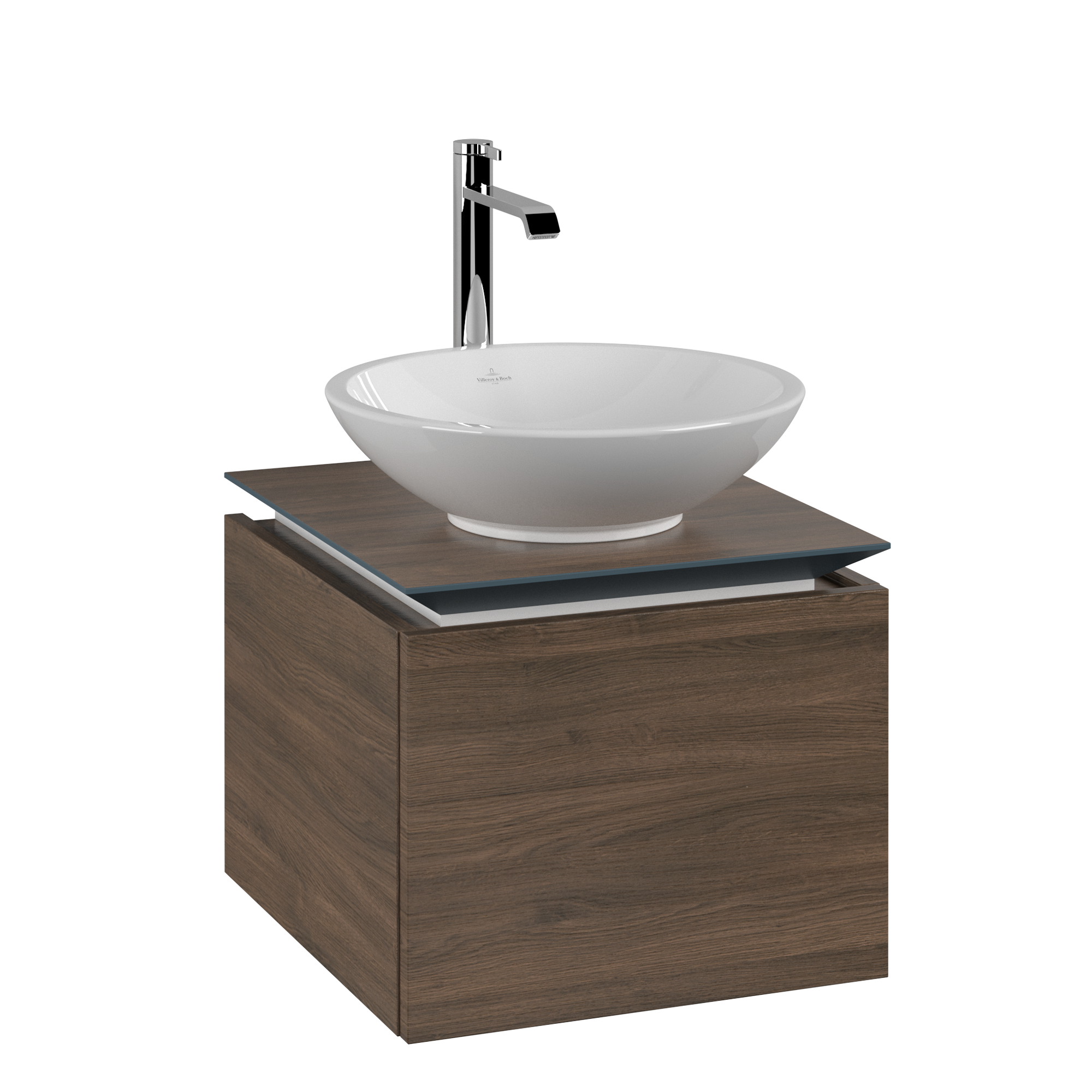 Villeroy & Boch Legato Vanity unit, 1 pull-out compartment, 450x380x500mm, Body: Arizona Oak, Front: Arizona Oak