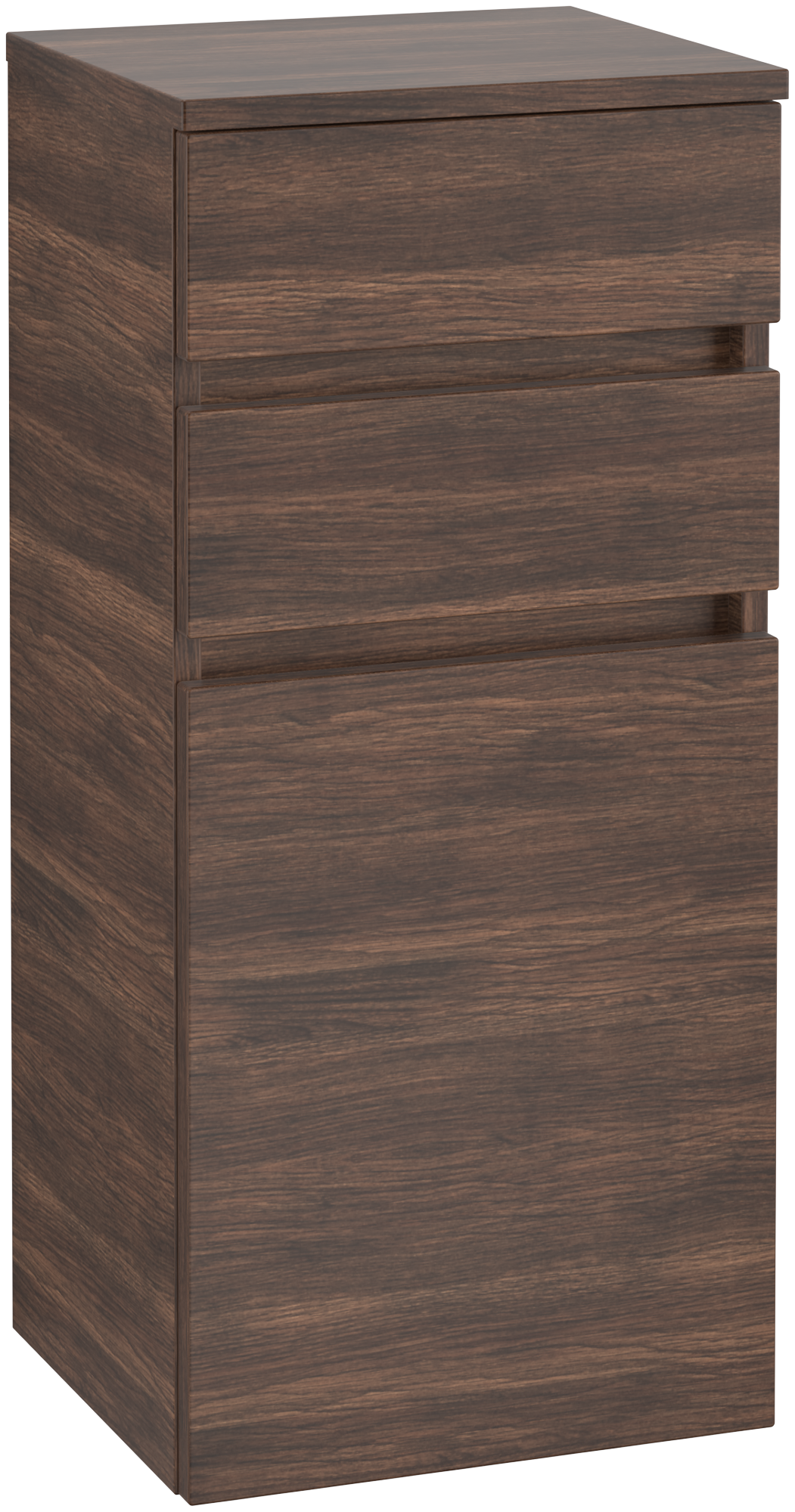 Villeroy & Boch Legato Seitenschrank, 2 Schubladen, 400x870x350mm, Korpus: Arizona Oak, Front: Arizona Oak