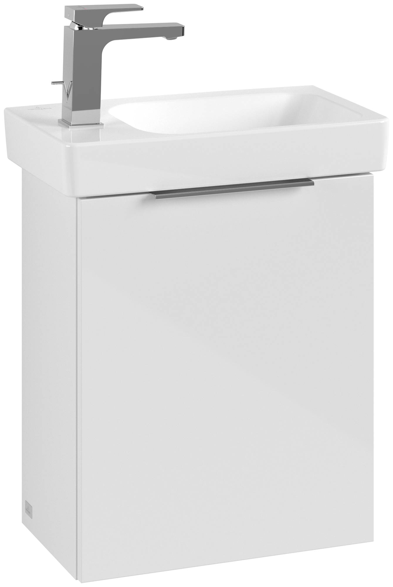 Villeroy & Boch Architectura Waschbeckenunterschrank, 1 Tür, 430x520x255mm, Korpus: White, Front: White