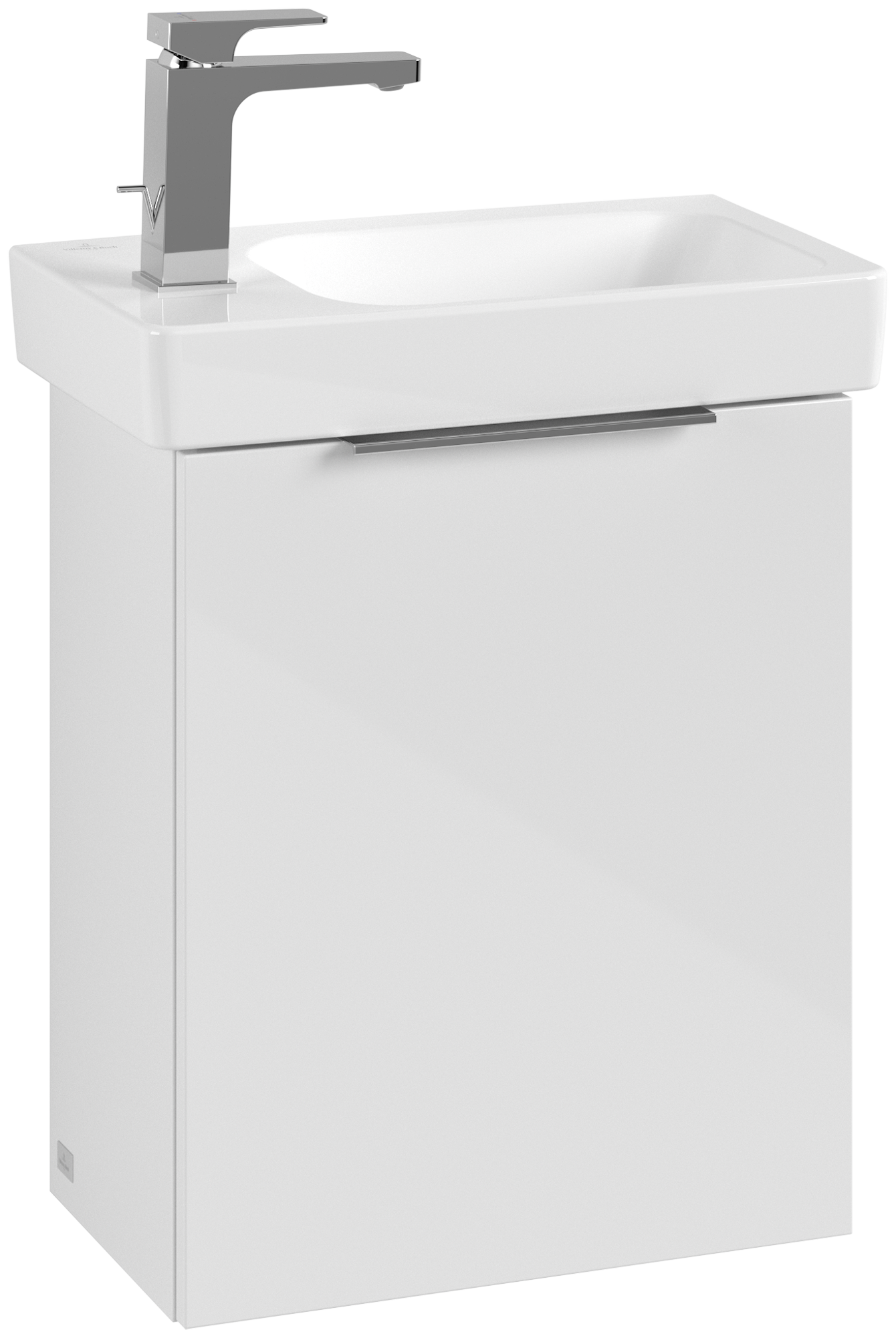 Villeroy & Boch Architectura Waschbeckenunterschrank, 1 Tür, 430x520x255mm, Korpus: White, Front: White