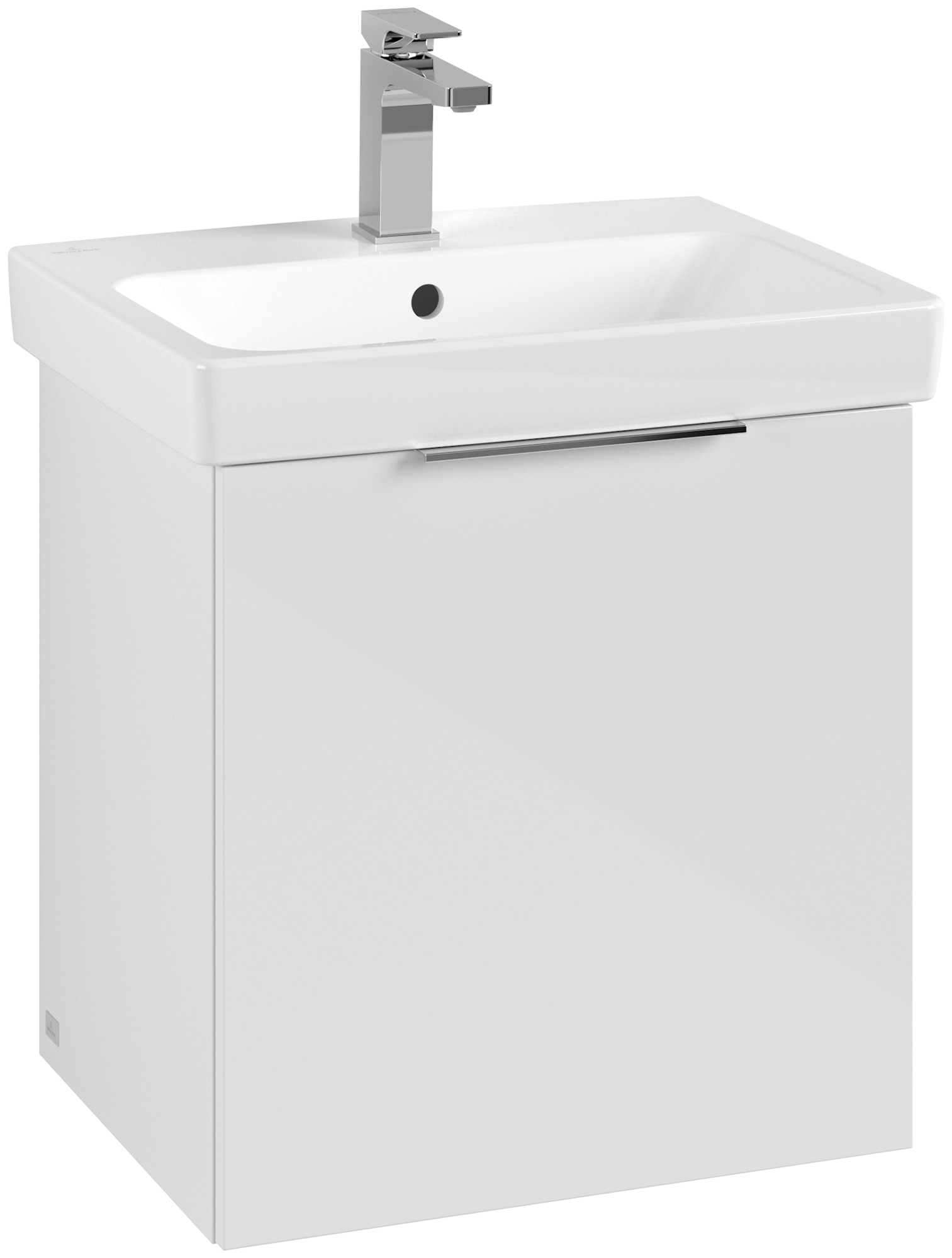 Villeroy & Boch Architectura Vanity unit, 1 door, 500x520x397mm, Body: White, Front: White