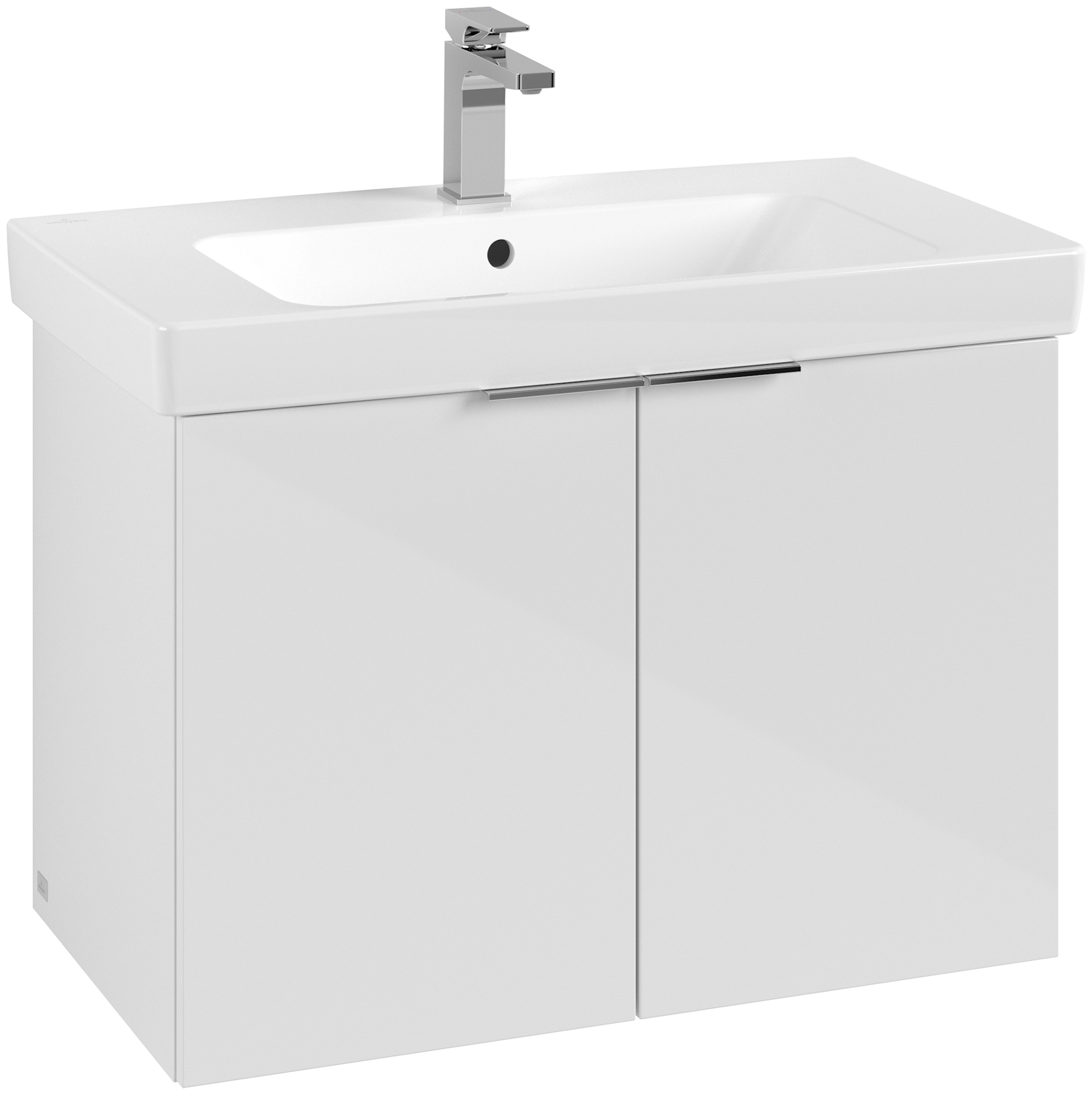 Villeroy & Boch Architectura Meuble sous plan, 2 portes, 750x520x420mm, Caisson: White, Façade: White