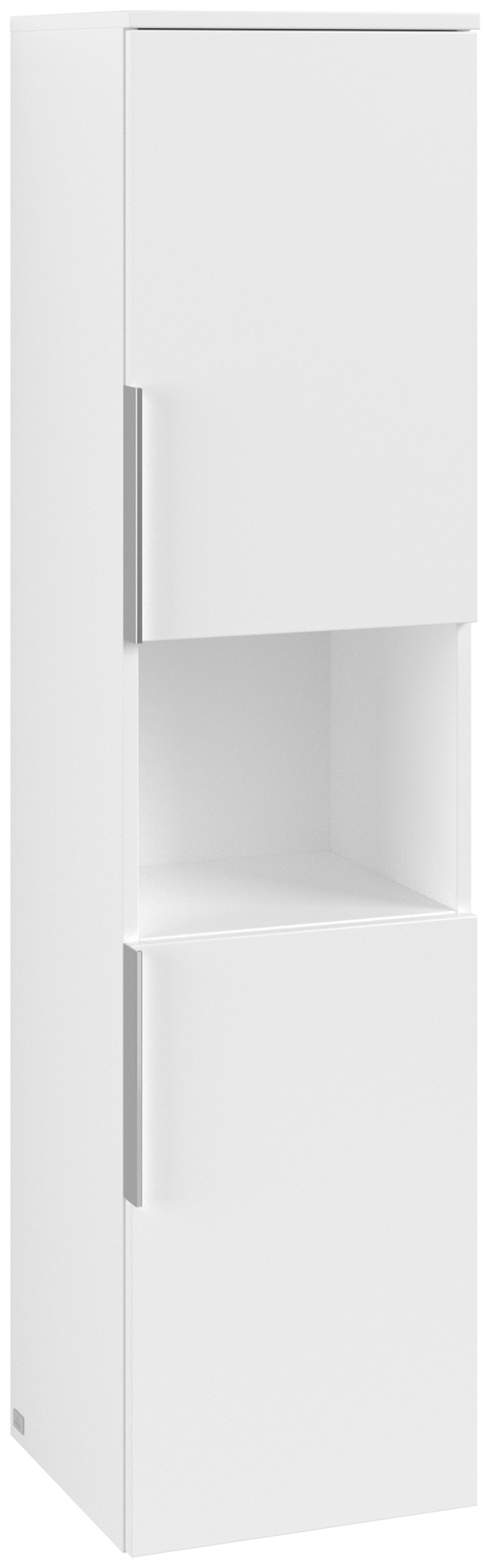 Villeroy & Boch Architectura Armario alto, 2 puertas, 350x1400x346mm, Cuerpo: White Matt, Frontal: White Matt