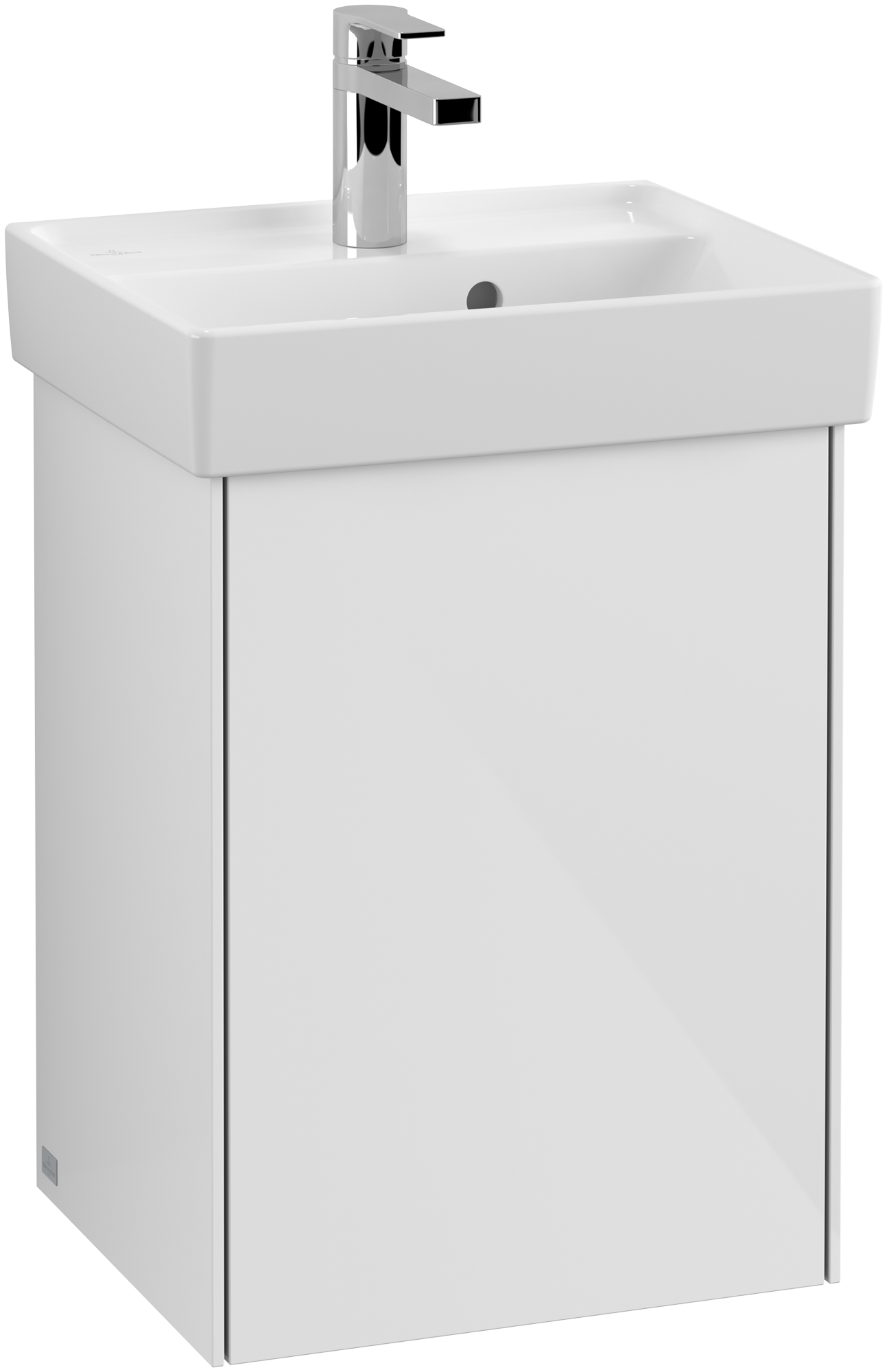 Villeroy & Boch Collaro Skåp till tvättställ, 1 dörr, 410x546x344mm, Kropp: Glossy White, Framsida: Glossy White
