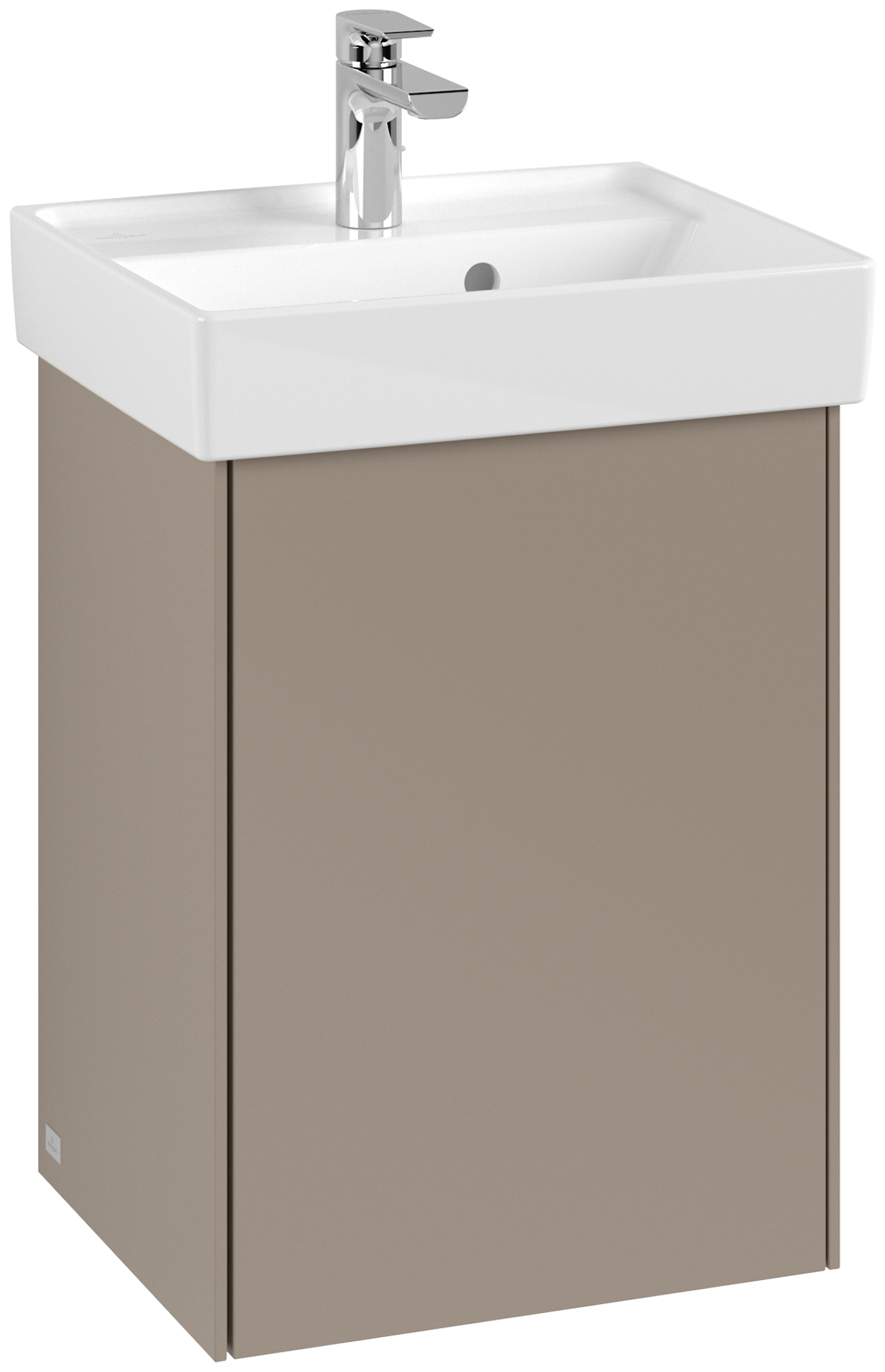 Villeroy & Boch Collaro Szafka podumywalkowa, 1 drzwi, 410x546x344mm, Korpus: Taupe, Front: Taupe