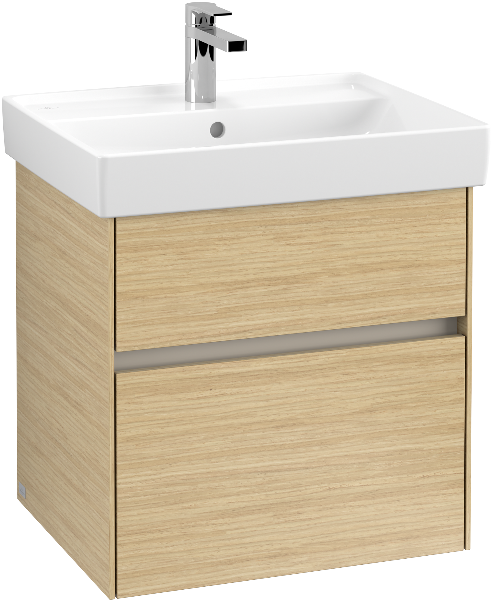 Villeroy & Boch Collaro Skab, 2 udtræk, 554x546x444mm, Korpus: Nordic Oak, Front: Nordic Oak