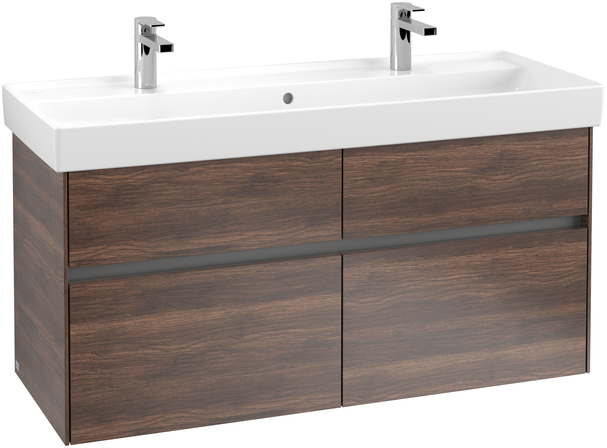 Villeroy & Boch Collaro Meuble sous plan, 4 tiroirs sur rails, 1154x546x444mm, Caisson: Arizona Oak, Façade: Arizona Oak