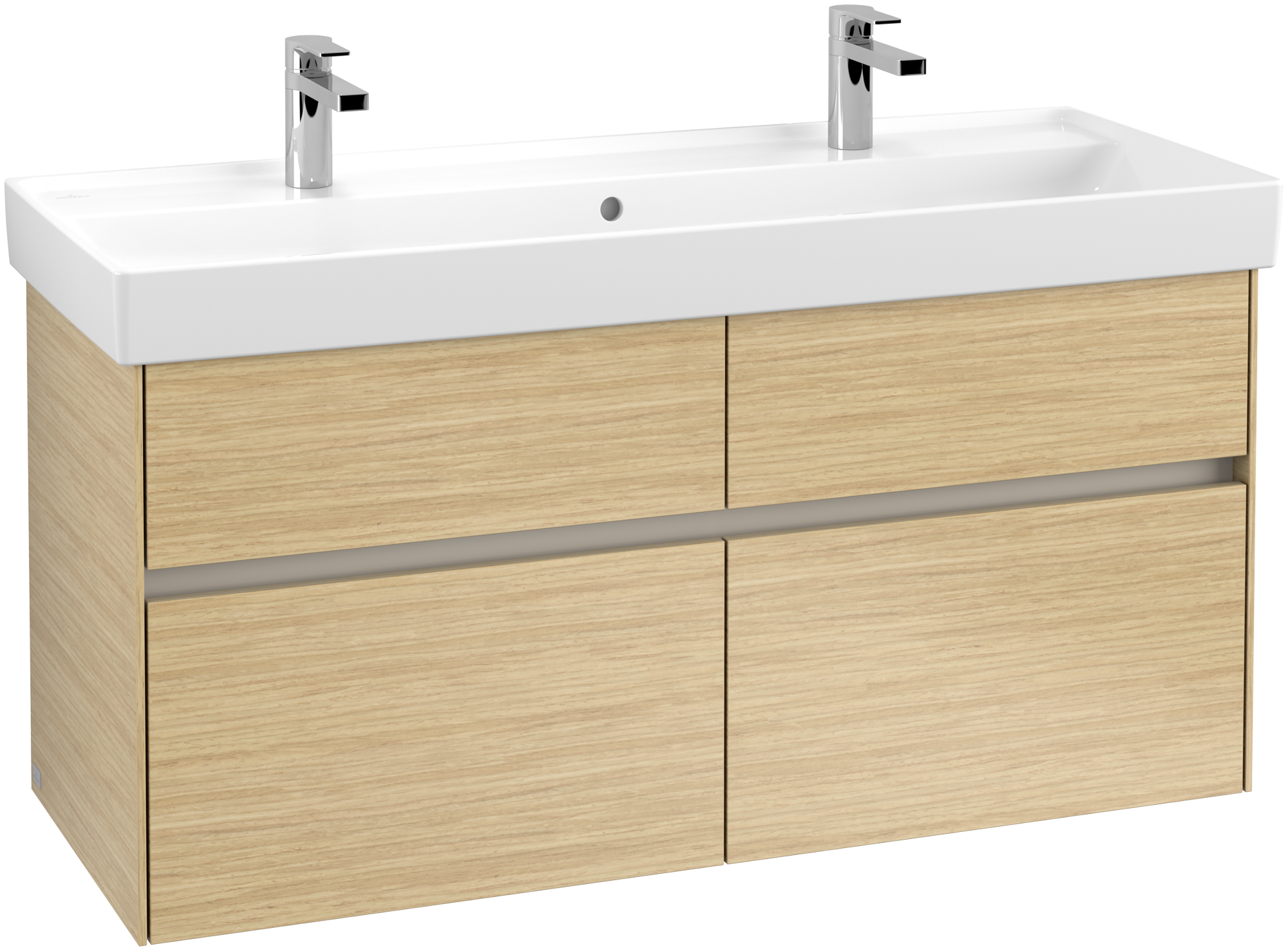 Villeroy & Boch Collaro Mobile sottolavabo, 4 vani estraibili, 1154x546x444mm, Corpo: Nordic Oak, Fronte: Nordic Oak