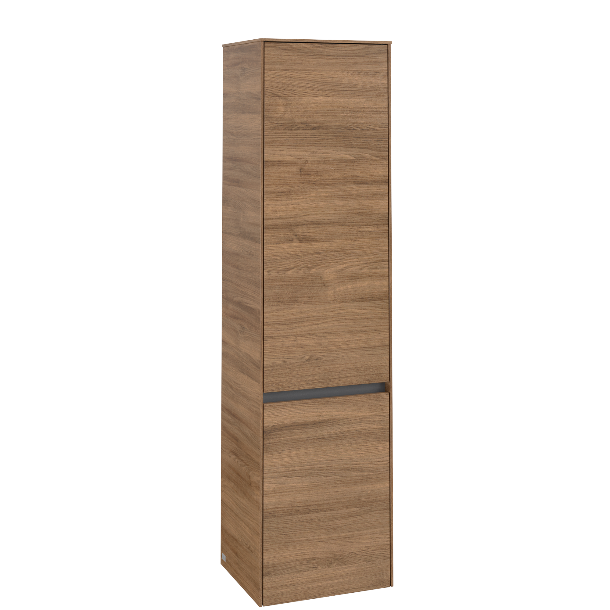Villeroy & Boch Collaro Tall cabinet, 2 doors, 404x1538x349mm, Body: Oak Kansas, Front: Oak Kansas