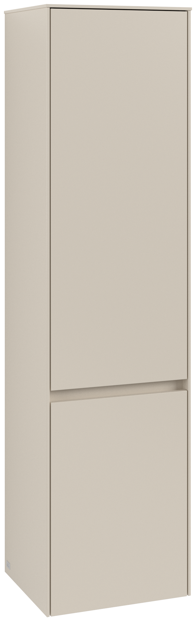 Villeroy & Boch Collaro Armadio a colonna, 2 ante, 404x1538x349mm, Corpo: Cashmere Grey, Fronte: Cashmere Grey