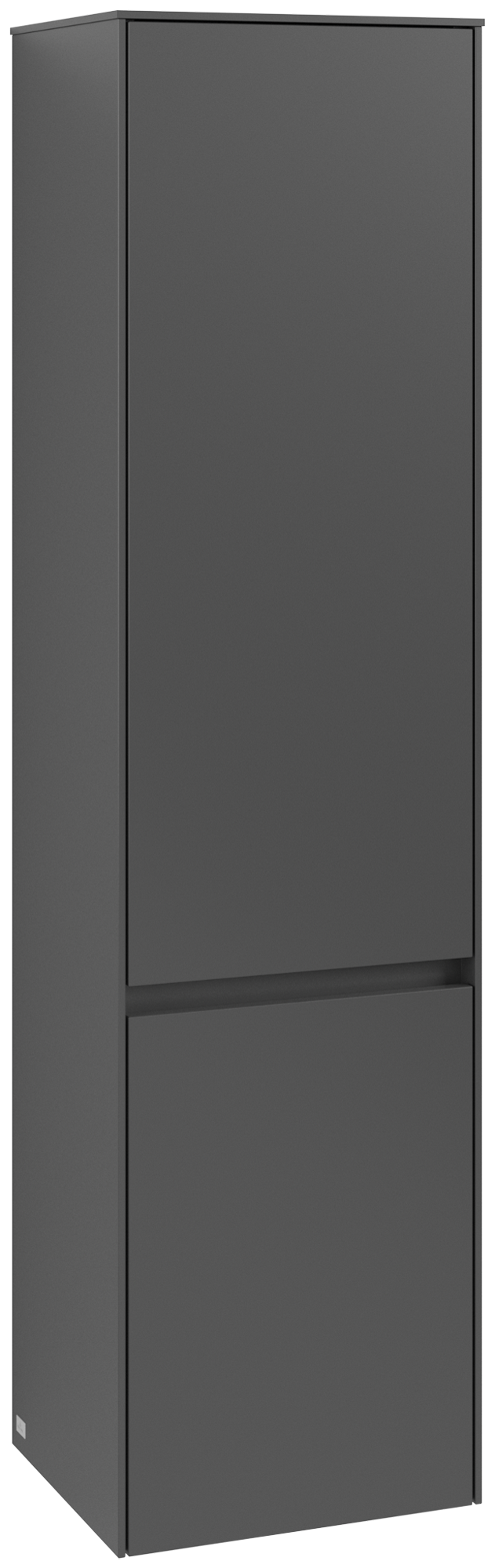 Villeroy & Boch Collaro Armadio a colonna, 2 ante, 404x1538x349mm, Corpo: Graphite, Fronte: Graphite