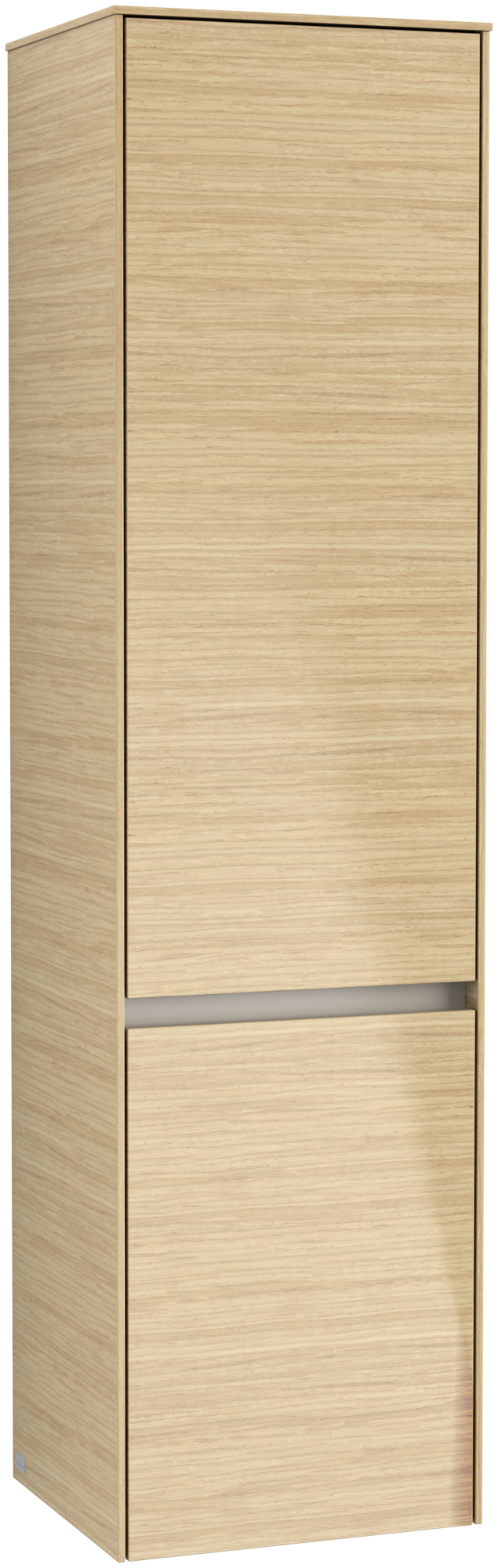 Villeroy & Boch Collaro Tall cabinet, 2 doors, 404x1538x349mm, Body: Nordic Oak, Front: Nordic Oak