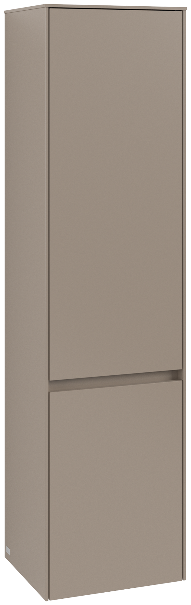 Villeroy & Boch Collaro Armadio a colonna, 2 ante, 404x1538x349mm, Corpo: Taupe, Fronte: Taupe