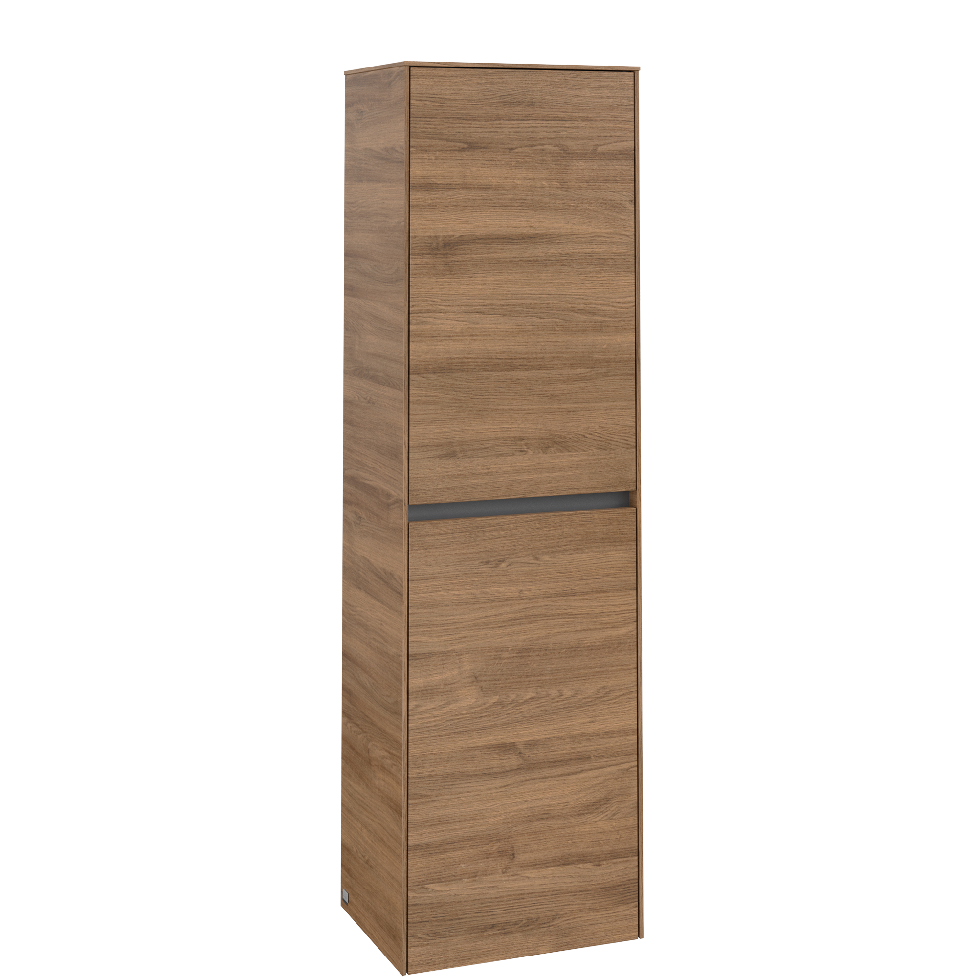 Villeroy & Boch Collaro Tall cabinet, 2 doors, 454x1538x347mm, Body: Oak Kansas, Front: Oak Kansas